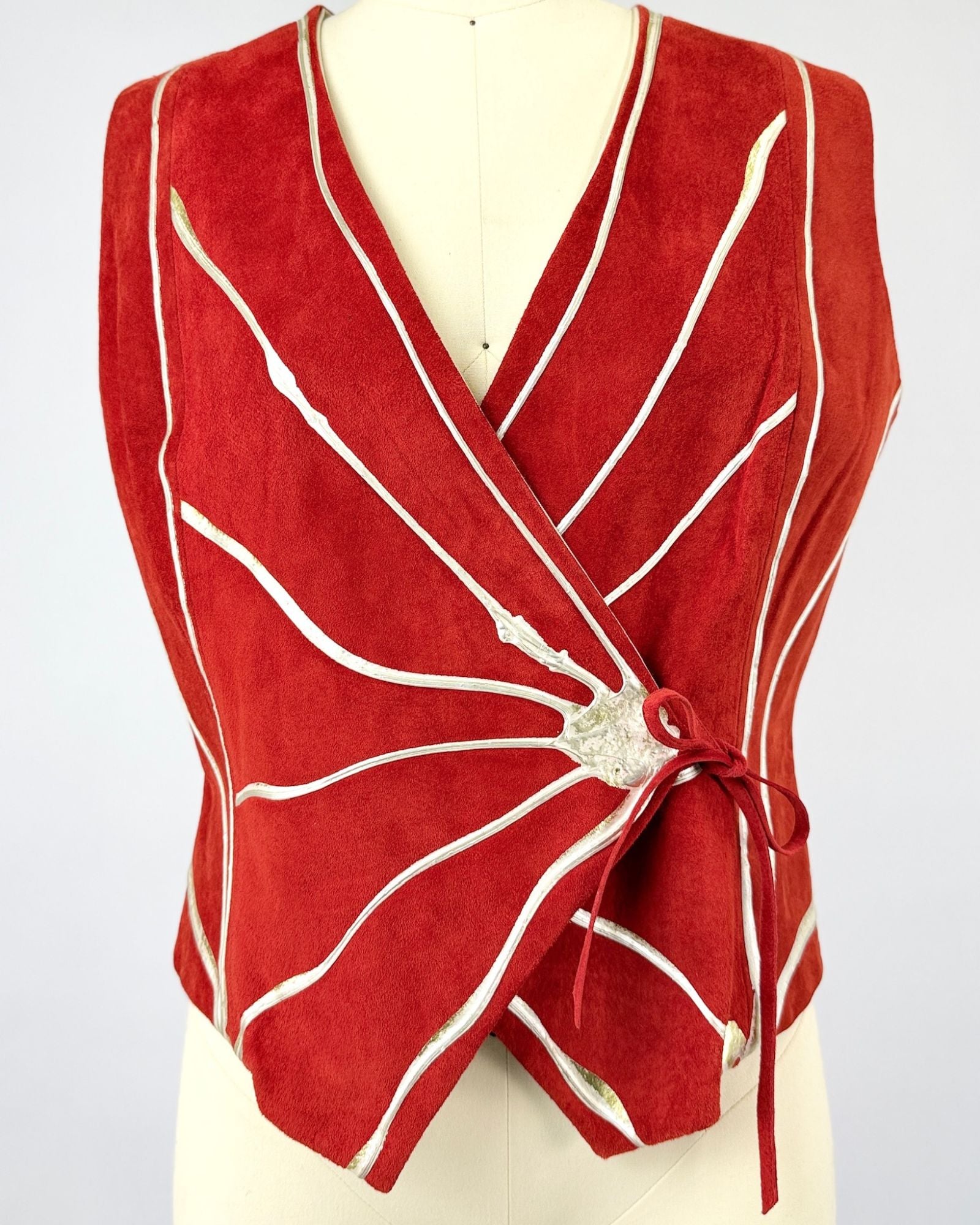 Terry & Toni Red Suede Vest