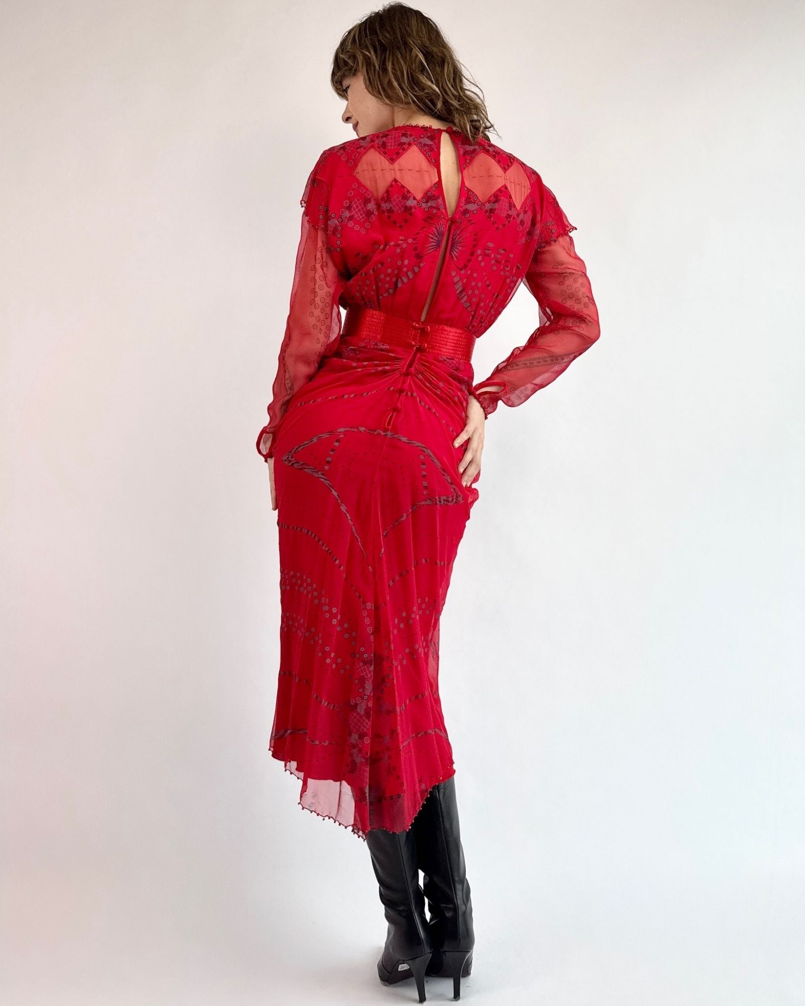 Zandra Rhodes Firecracker Maxi Dress