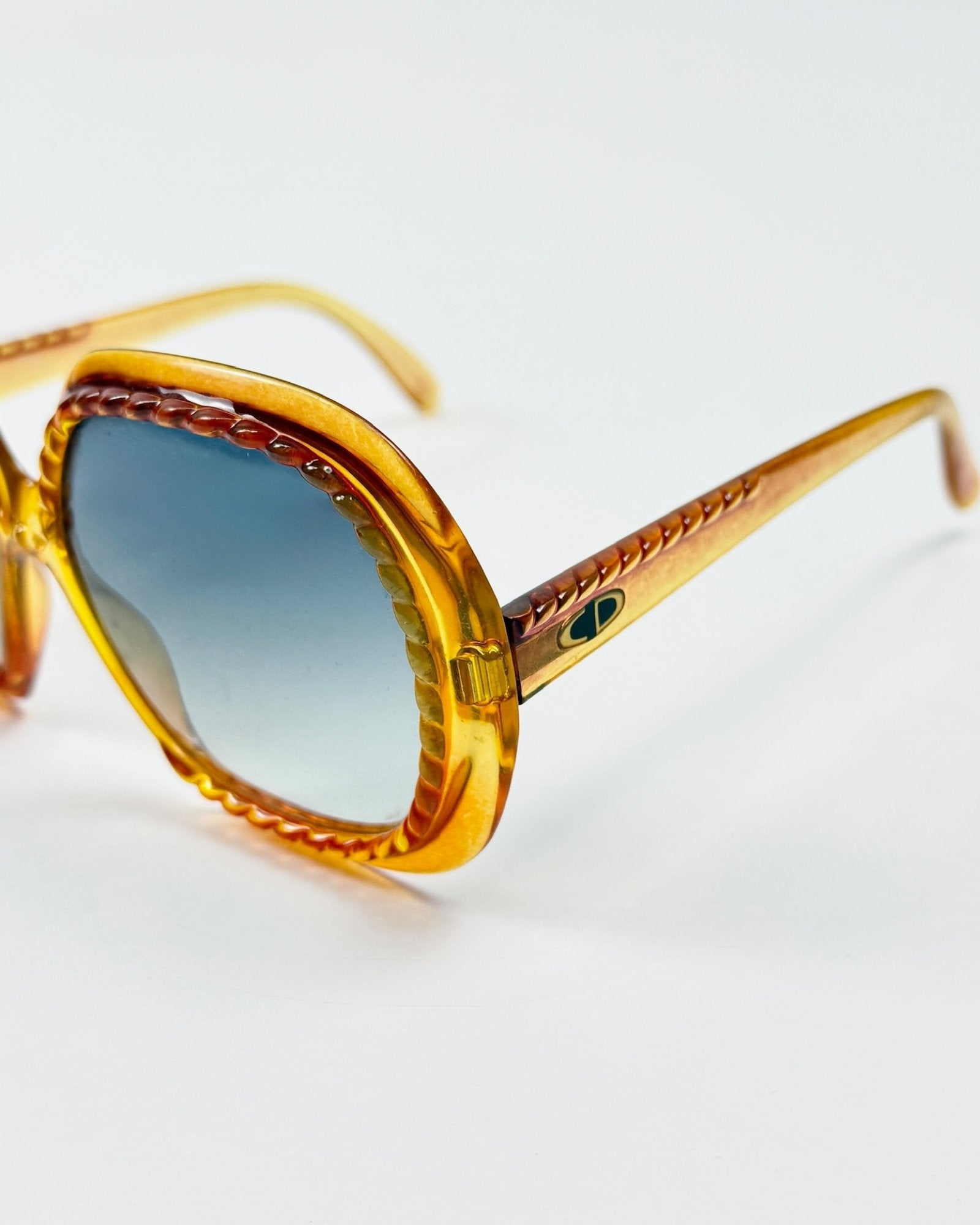 Christian Dior Yellow Twist Sunglasses