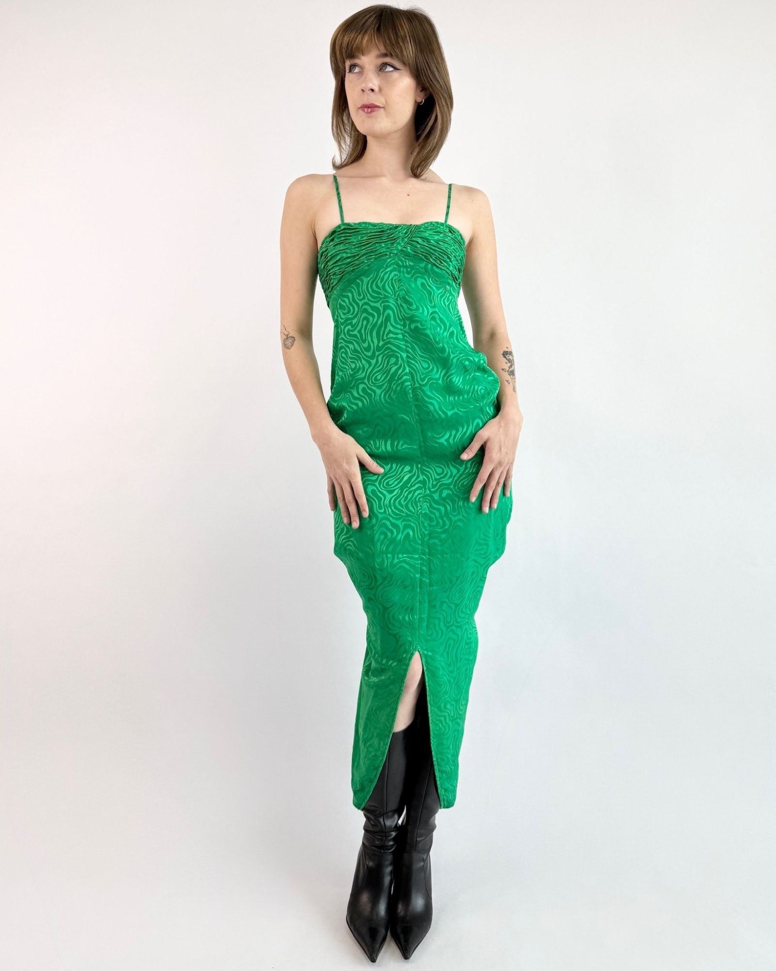Ungaro The Green Gatsby Silk Dress