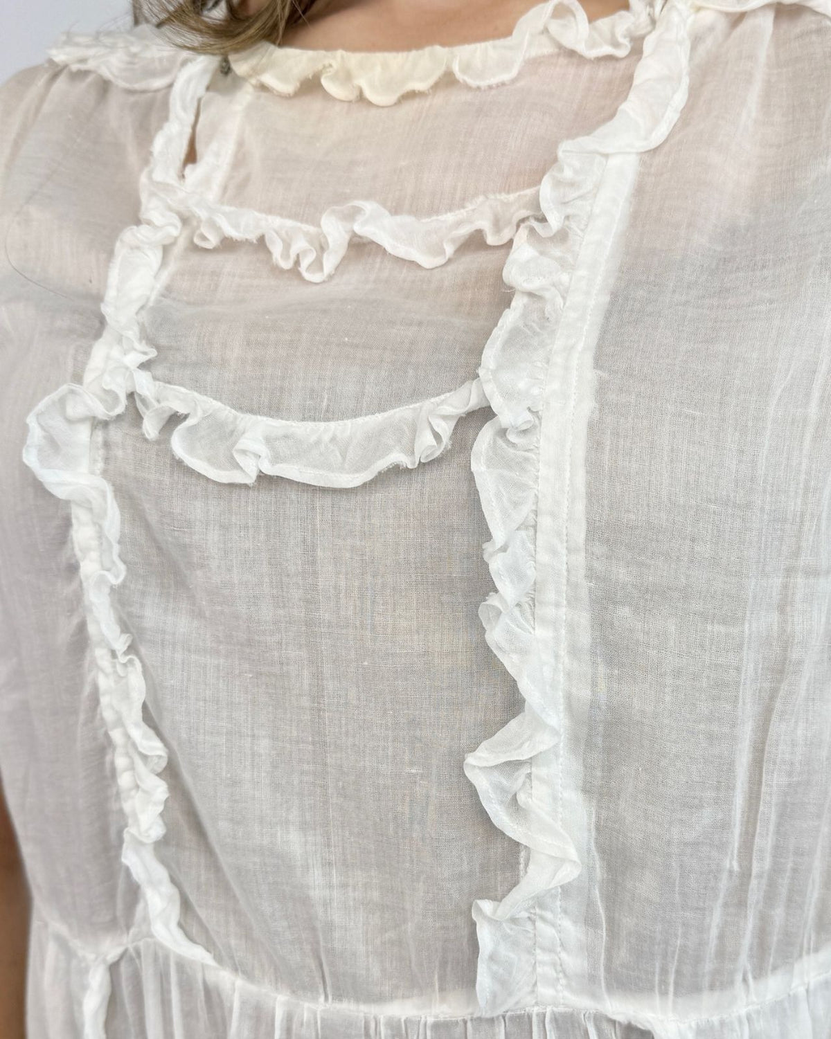 Dove Skies Edwardian Babydoll Dress