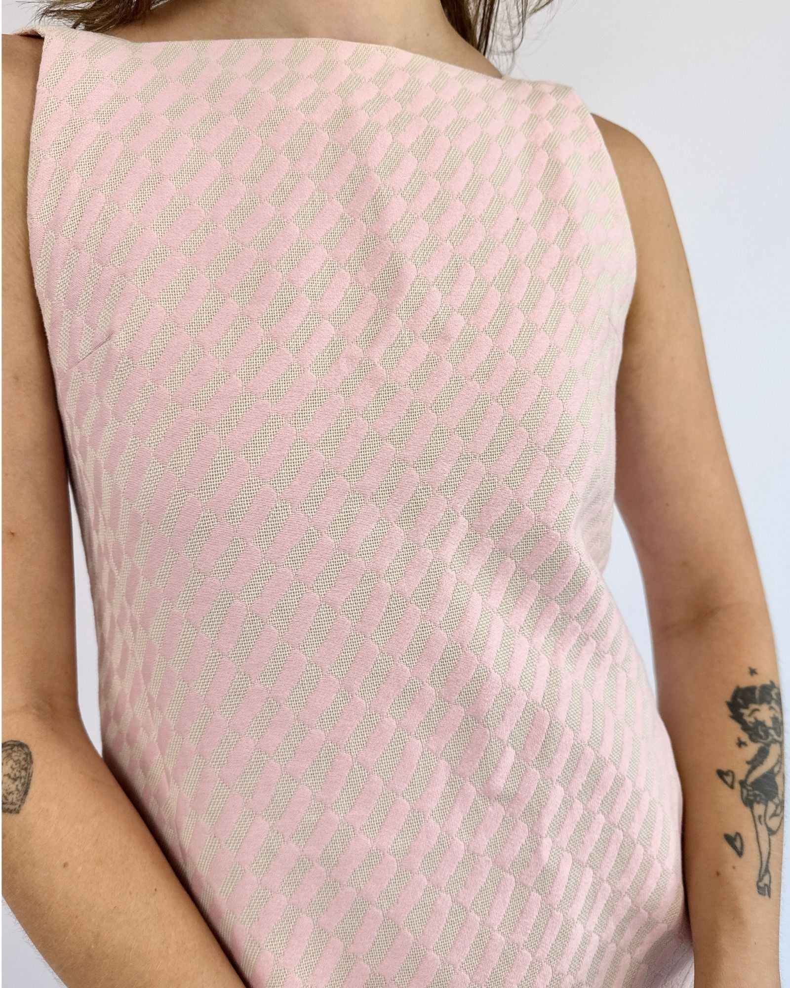 1960s Nina Ricci Op Art Mini Dress