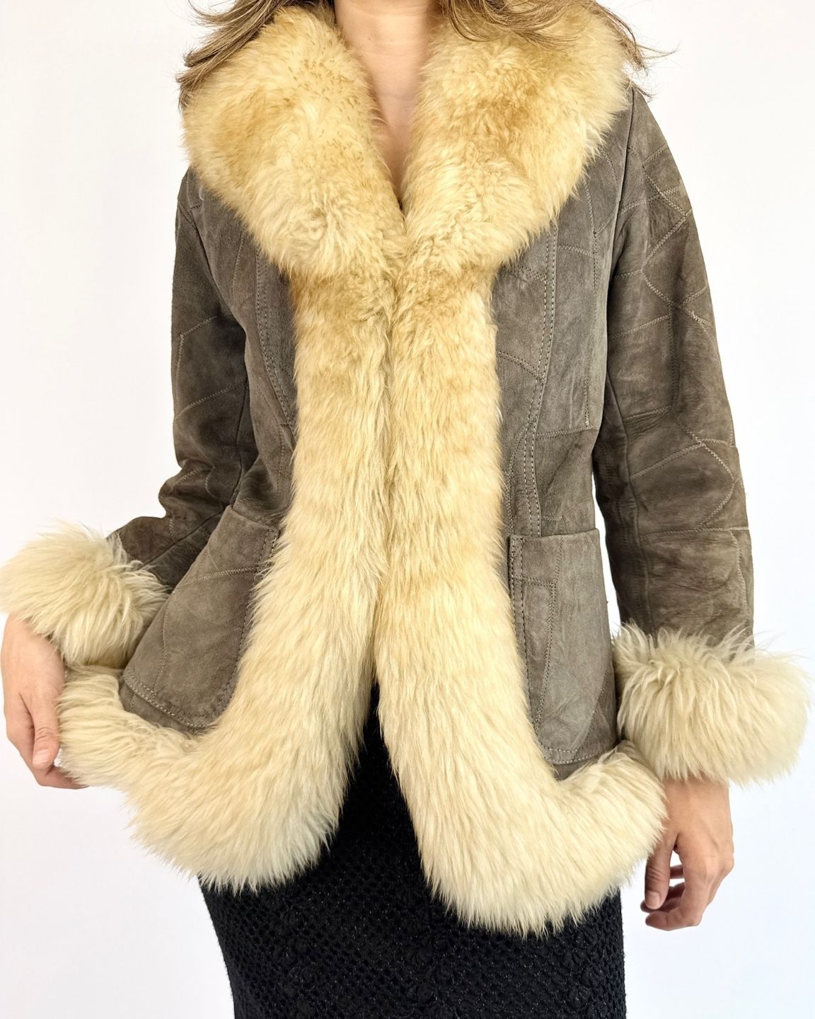 Cozy Overcast Patchwork Penny Lane Coat