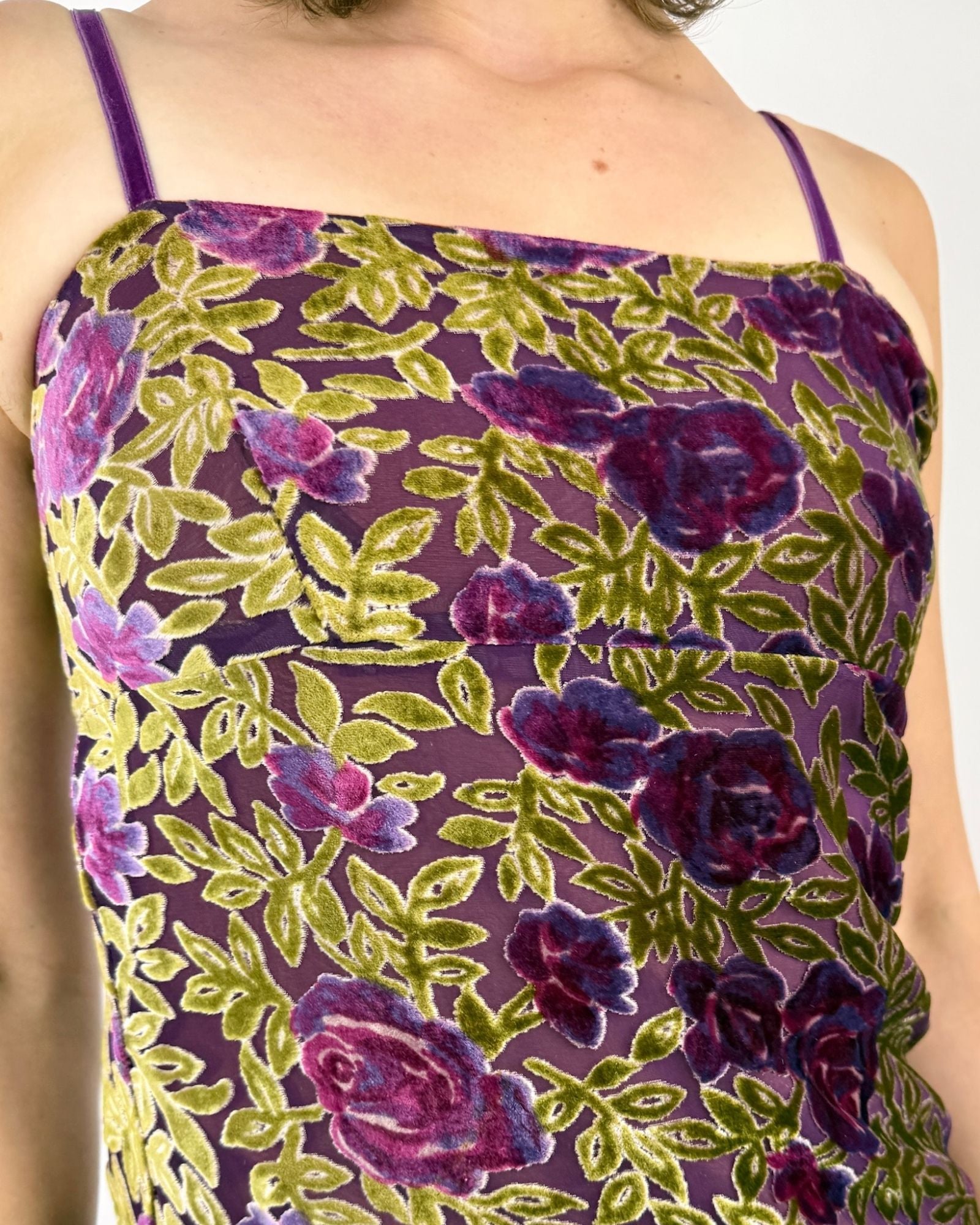 Jill Stuart Botanical Debauchery Burnout Mini Dress