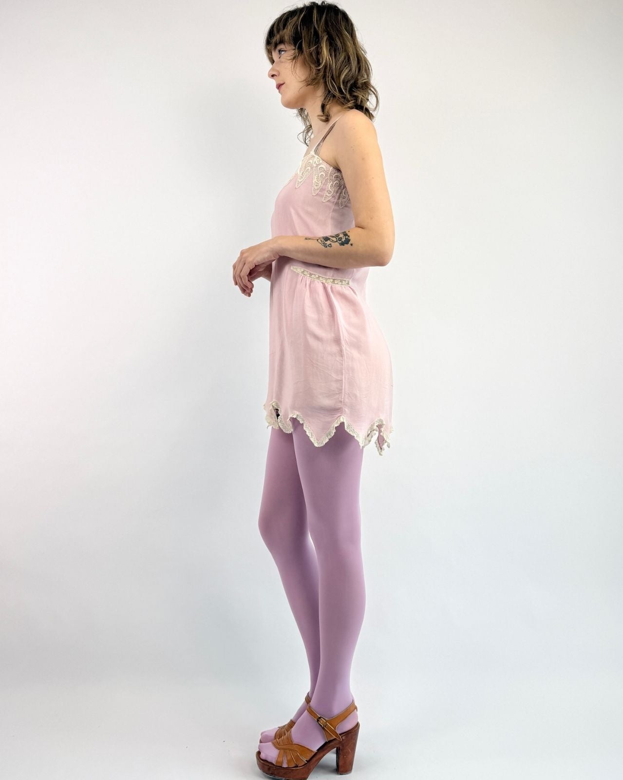 1920s Transparent Petals Chiffon Mini Dress