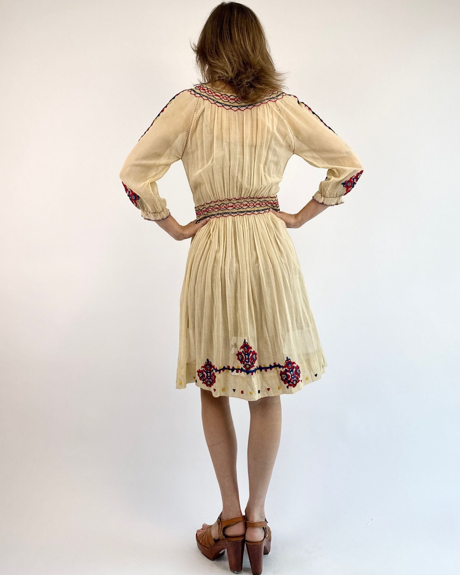 1930s Stories Entwined Hungarian Embroidered Dress
