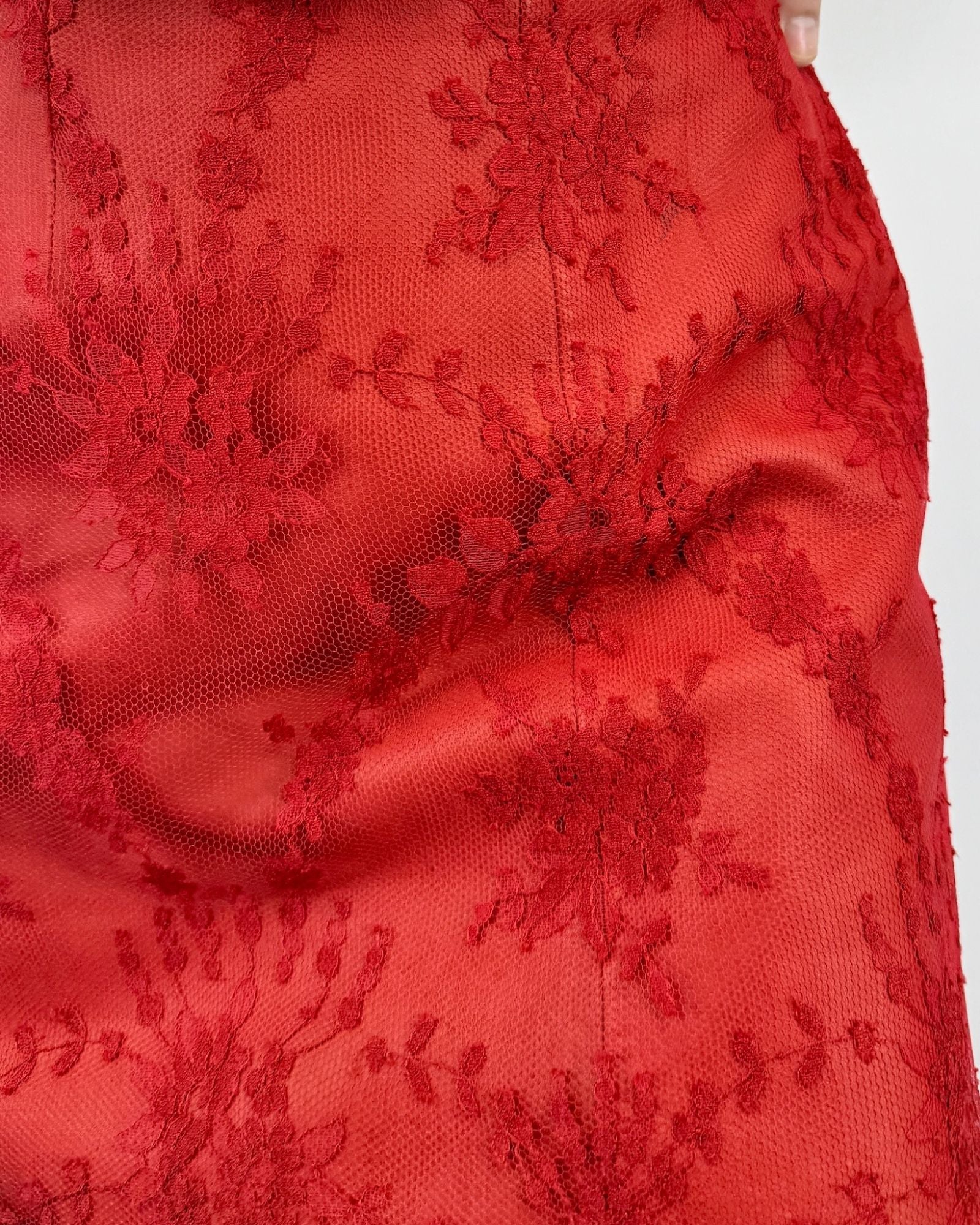 Versace Sonnets From Cupid Lace Skirt
