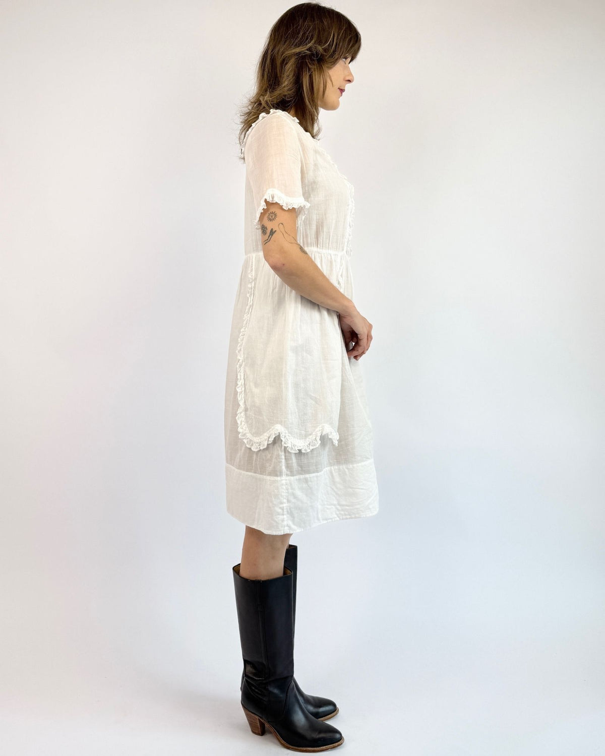 Dove Skies Edwardian Babydoll Dress