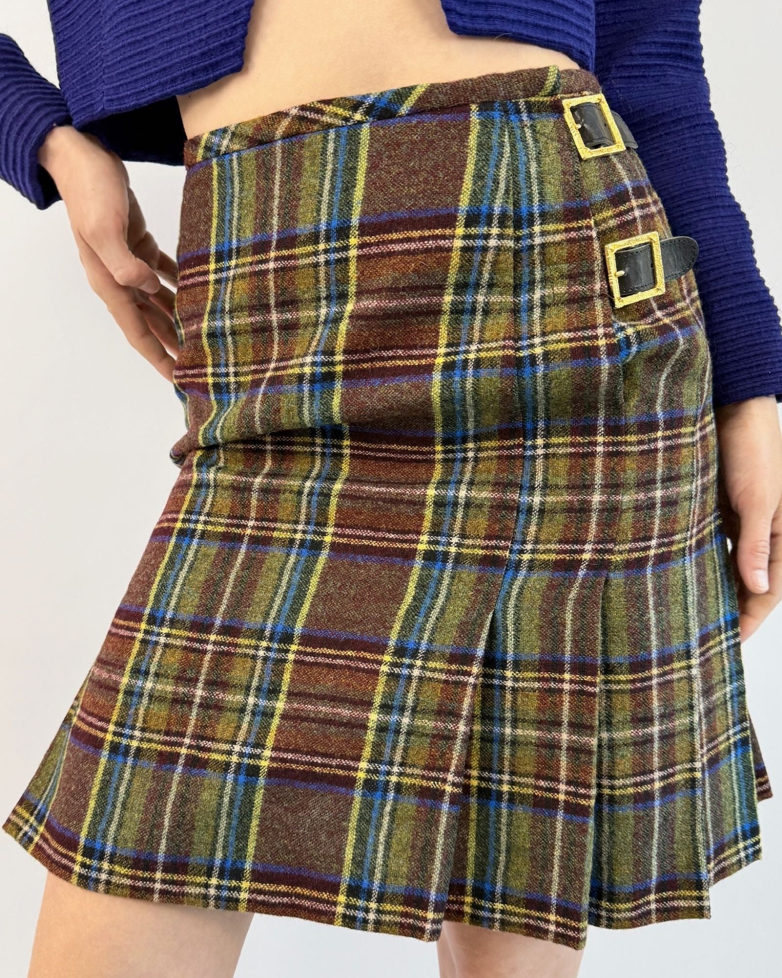 Vivienne Westwood Wool Plaid Skirt