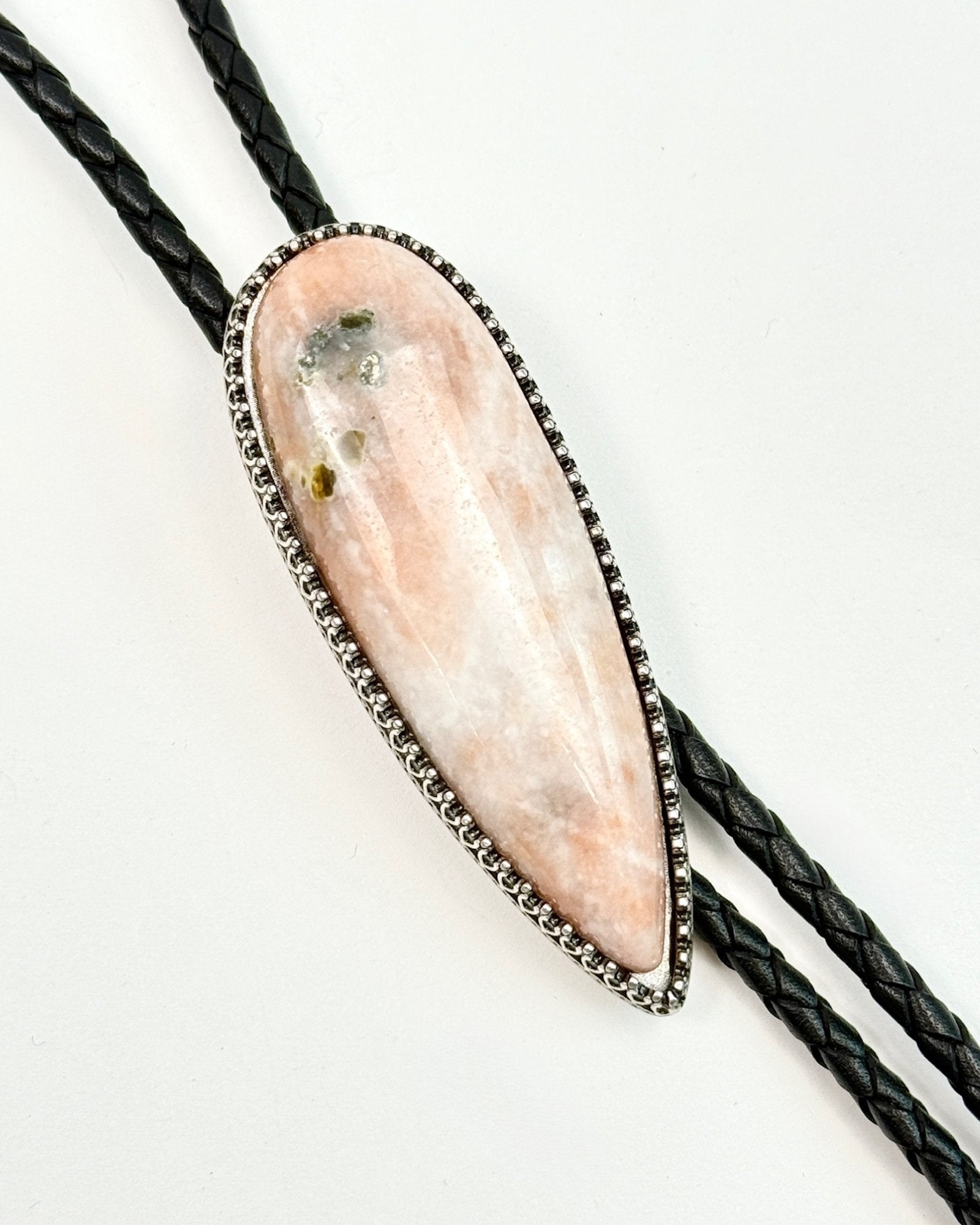 Iron Lamb Rhodonite Bolo