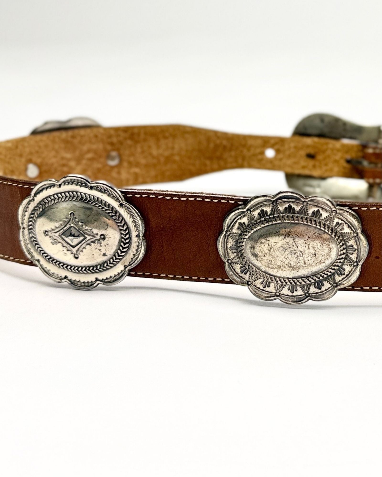 Medium Brown Concho Belt