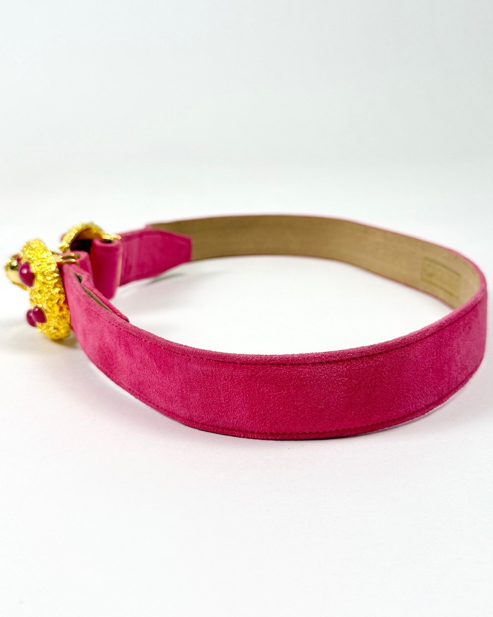 Carlisle Pink Suede Belt