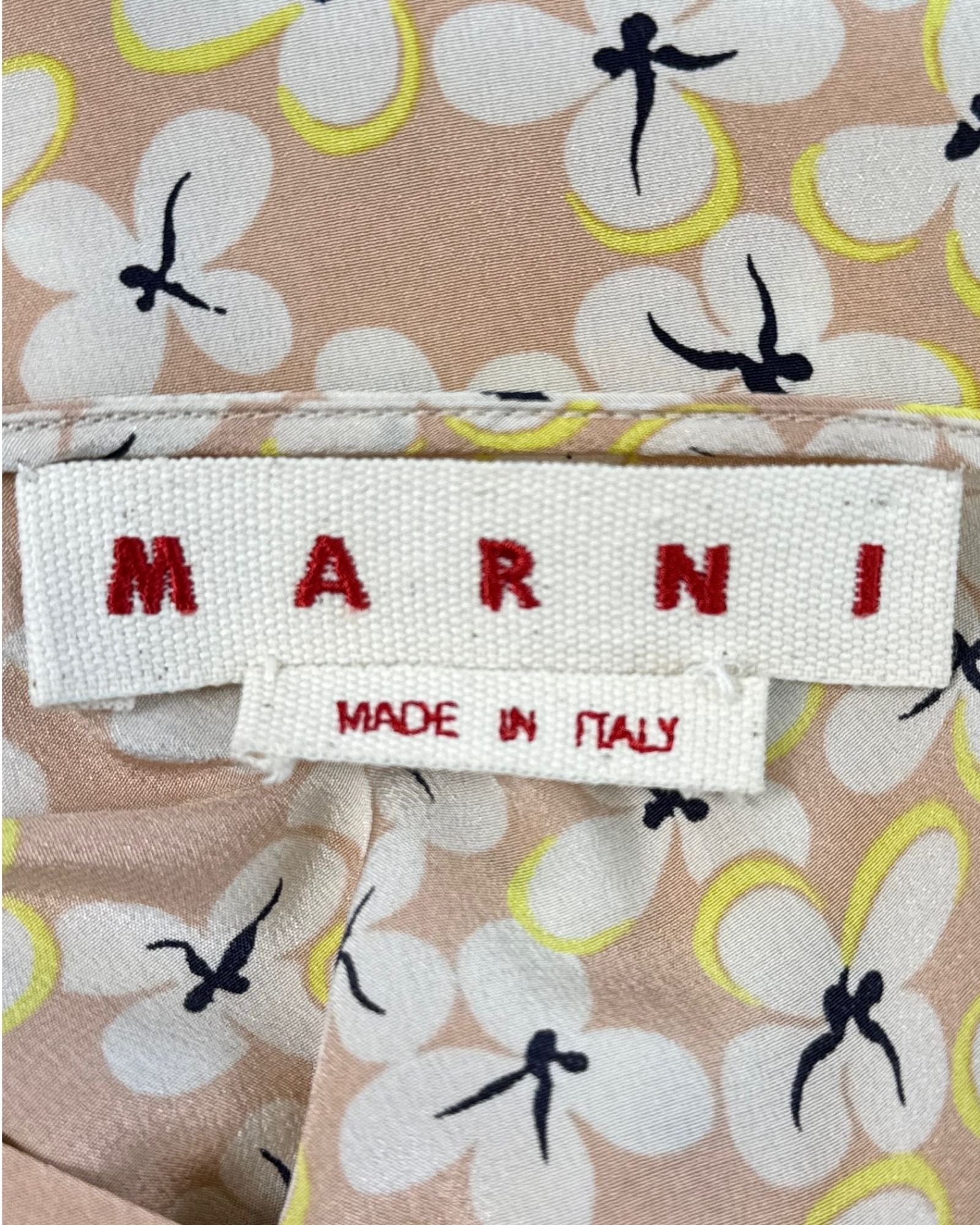 Marni Daisy Land Floral Silk Top