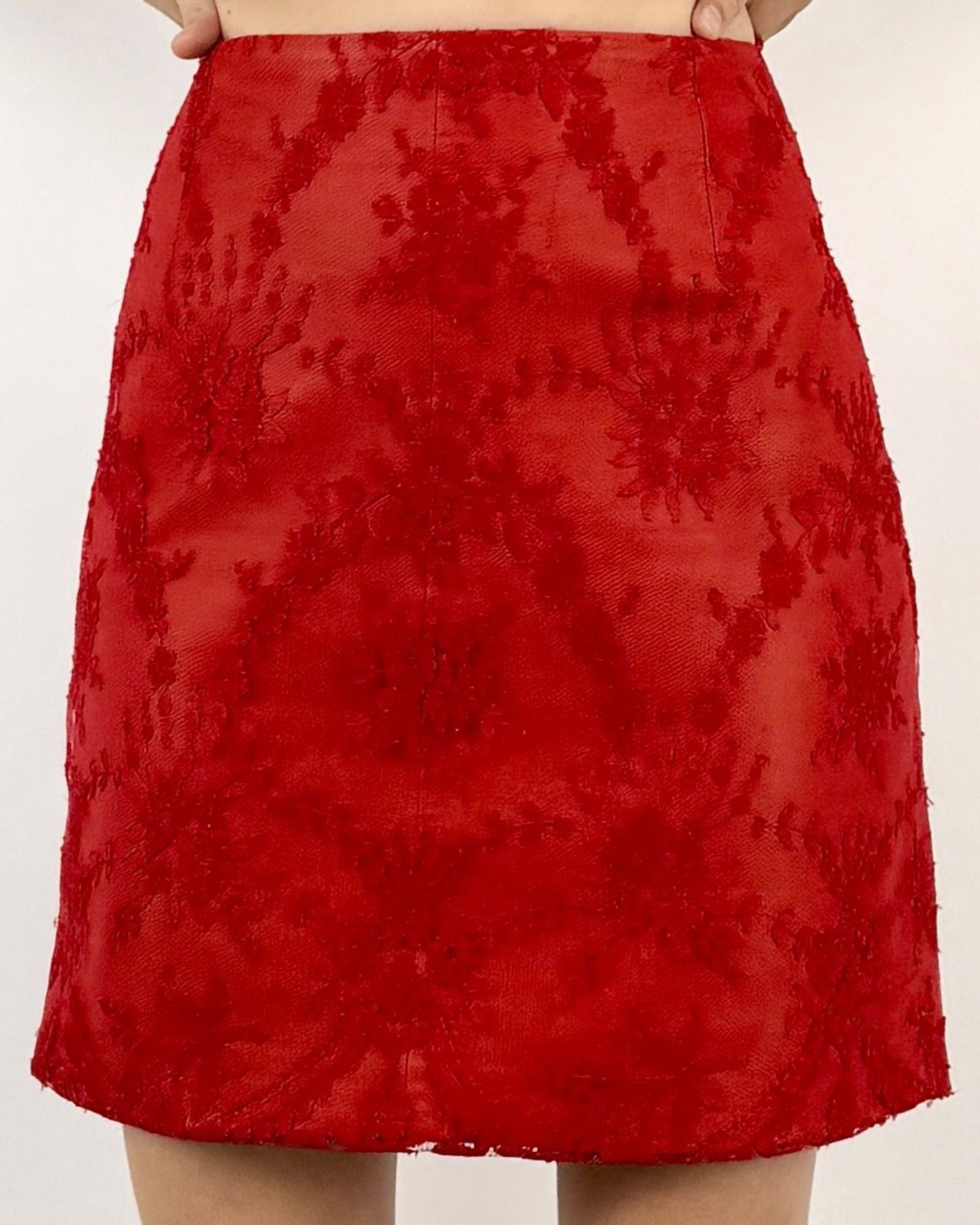 Versace Sonnets From Cupid Lace Skirt