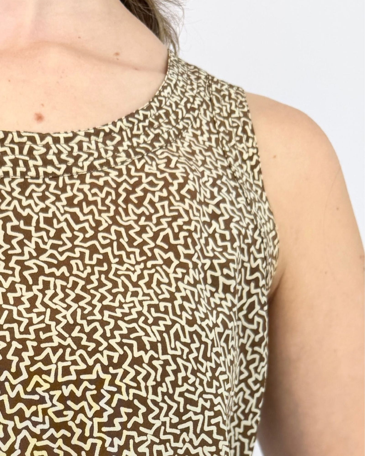 Chanel Squiggle On Silk Tank