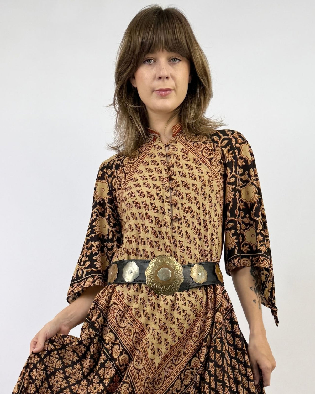 Moroccan Flowers Wide Belt