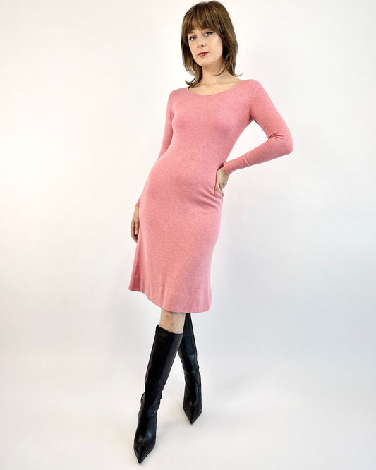 Halston Pink Dreams Cashmere Dress