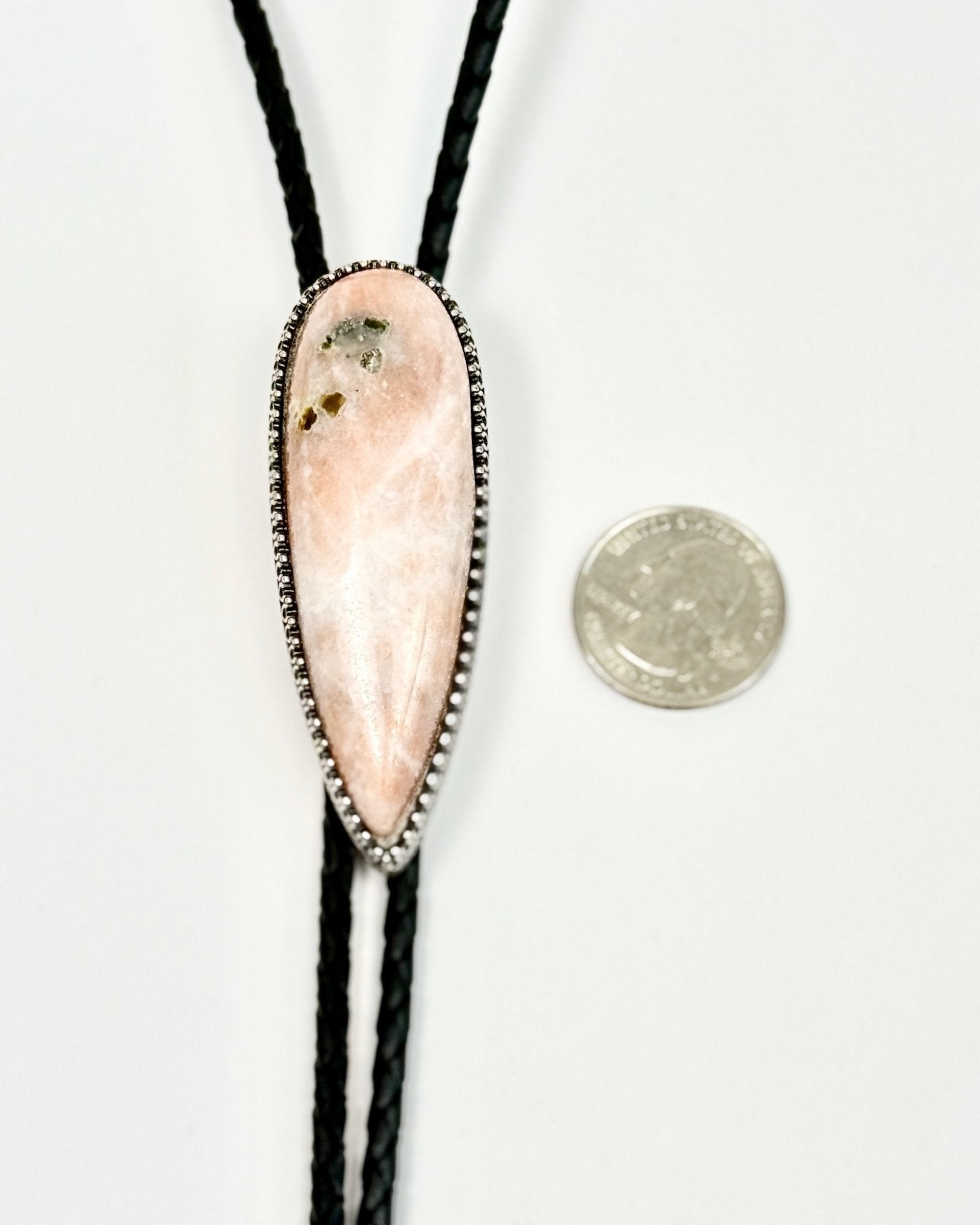 Iron Lamb Rhodonite Bolo