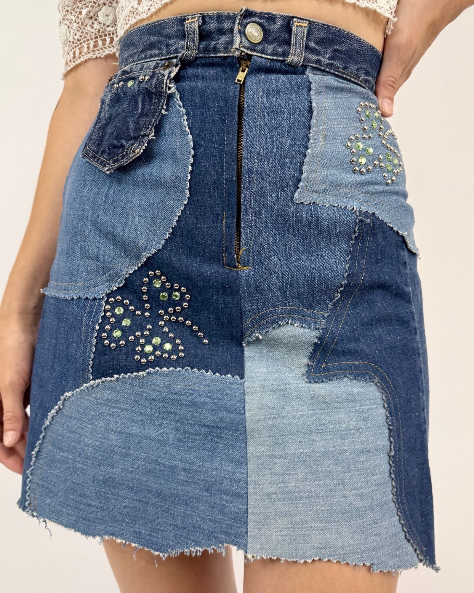 Lady Luck Levi's Patchwork Mini Skirt