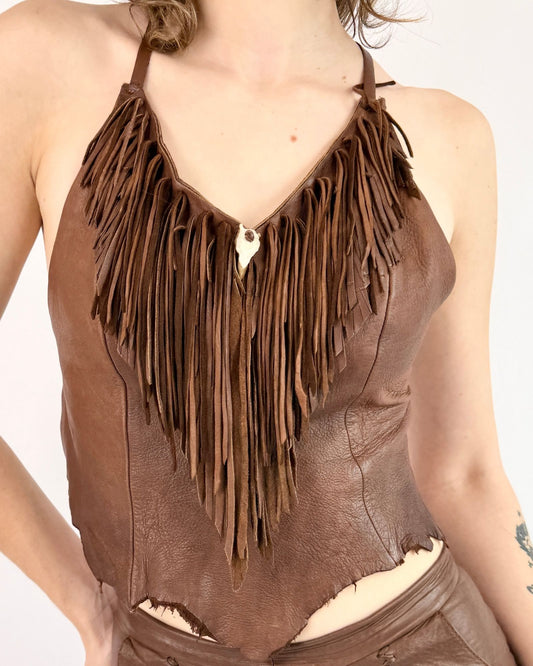Sounds of Life Brown Leather Halter
