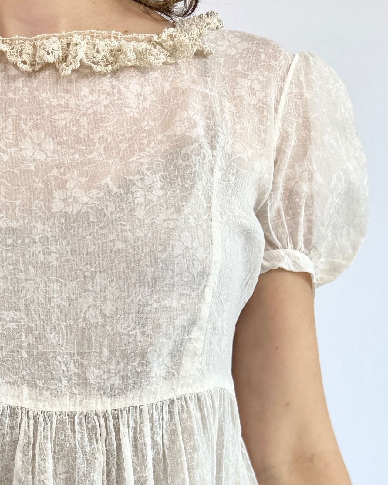 Edwardian Earth Angel Silk Babydoll Dress