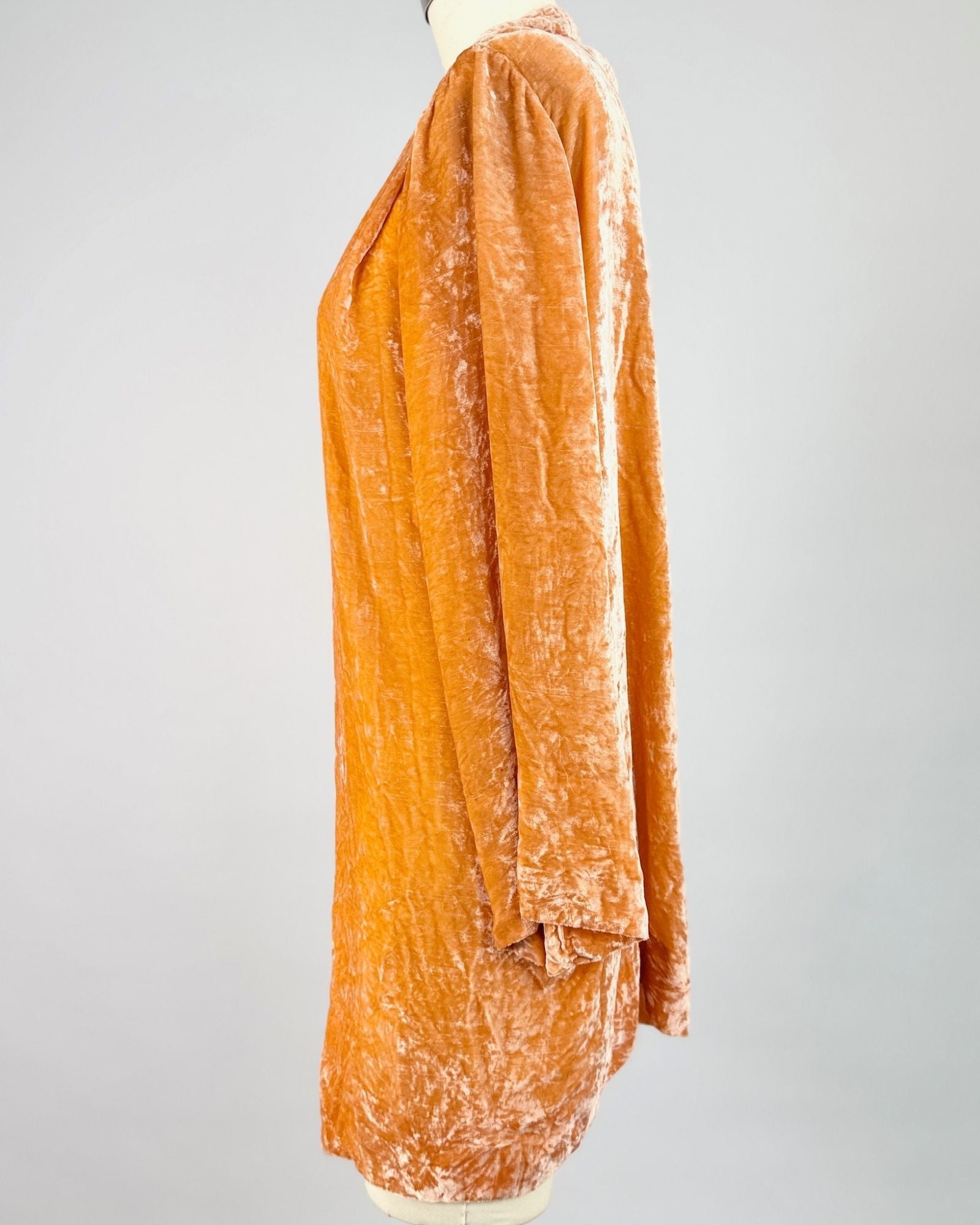 30s Creamsicle Silk Velvet Jacket
