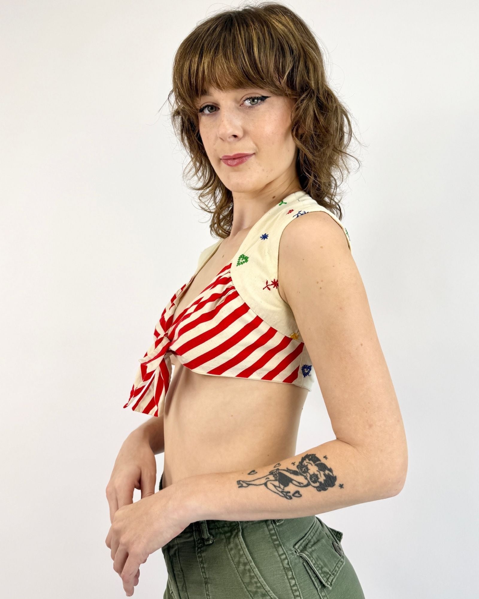 Fresh n' Flirty Embroidered Crop Top