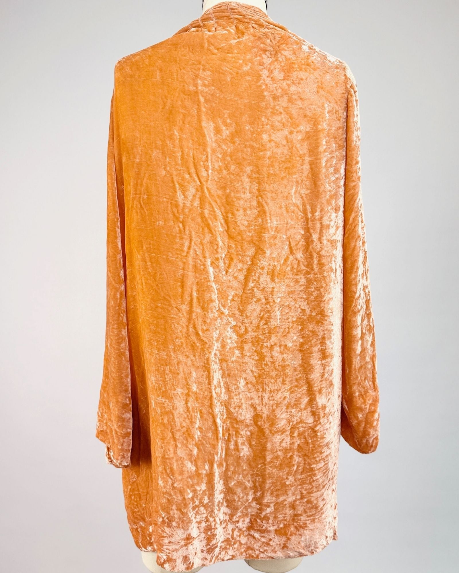30s Creamsicle Silk Velvet Jacket