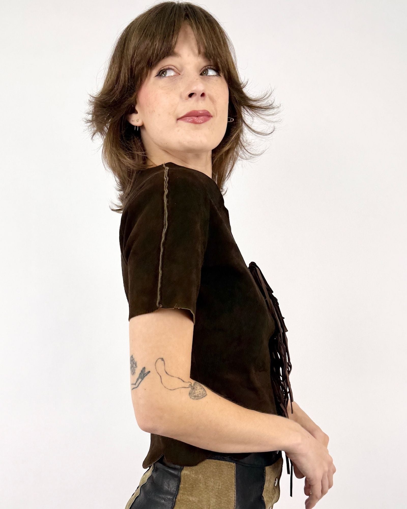 Cacao Dreams 60's Leather Tie-Top