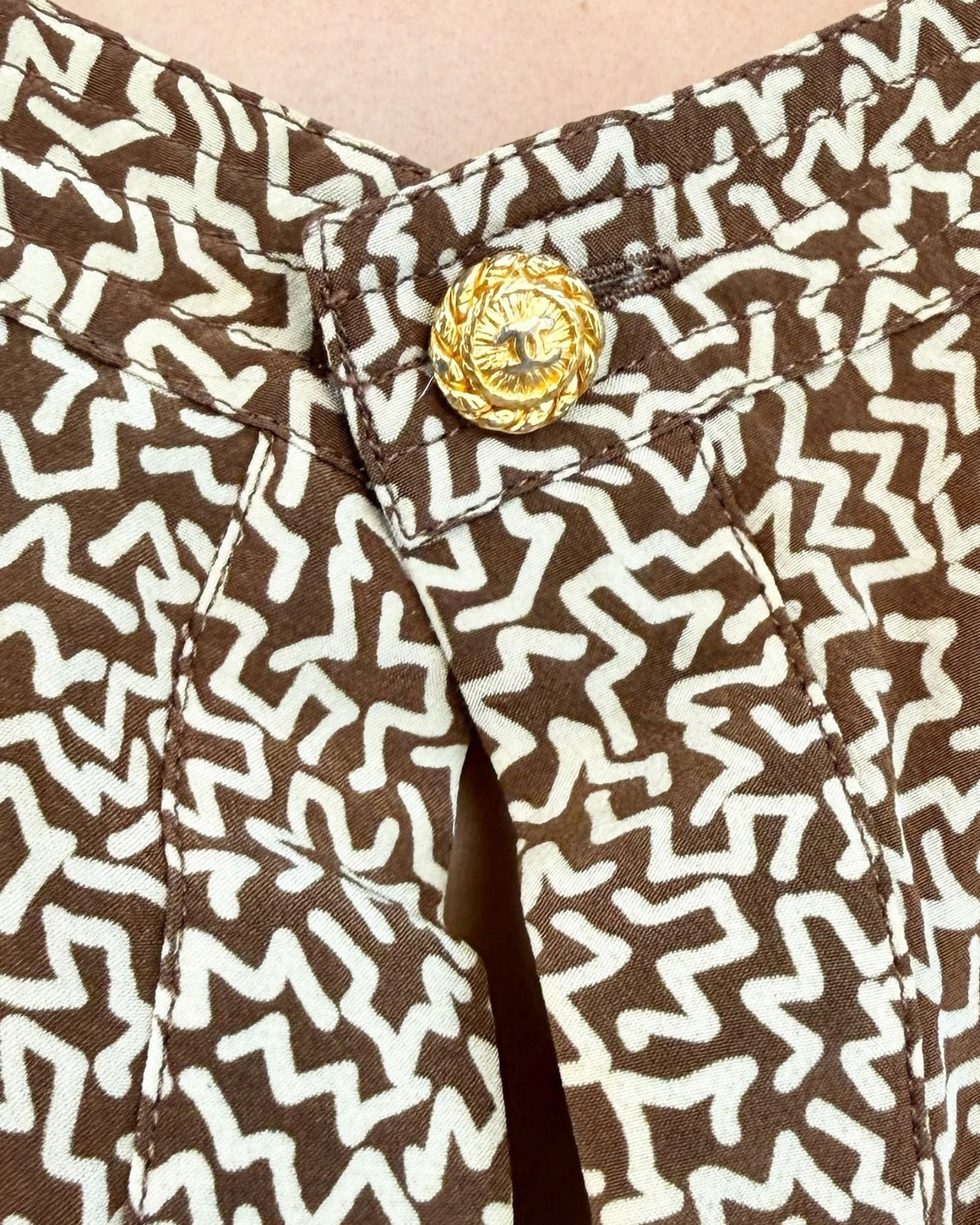 Chanel Squiggle On Silk Tank