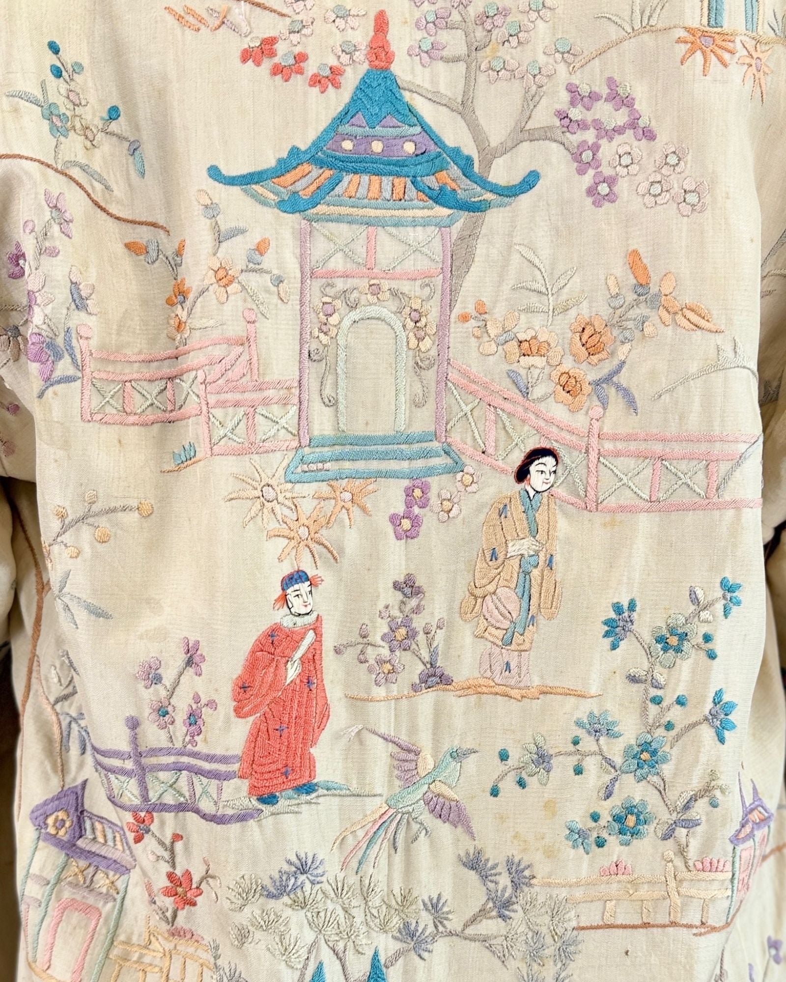 1920's Embroidered Chinese Robe