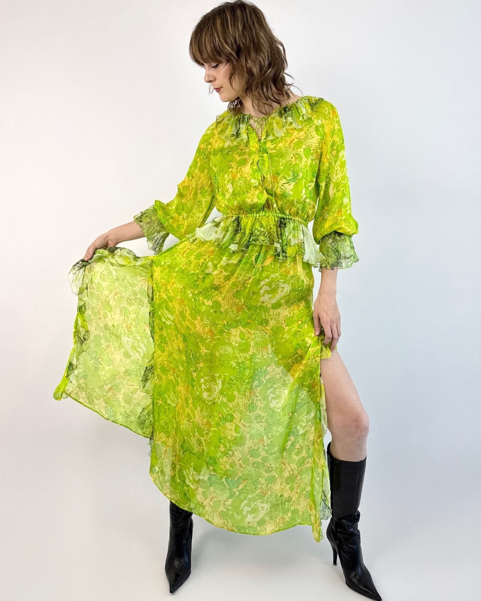 Roberto Cavalli Key Lime Daze Dress