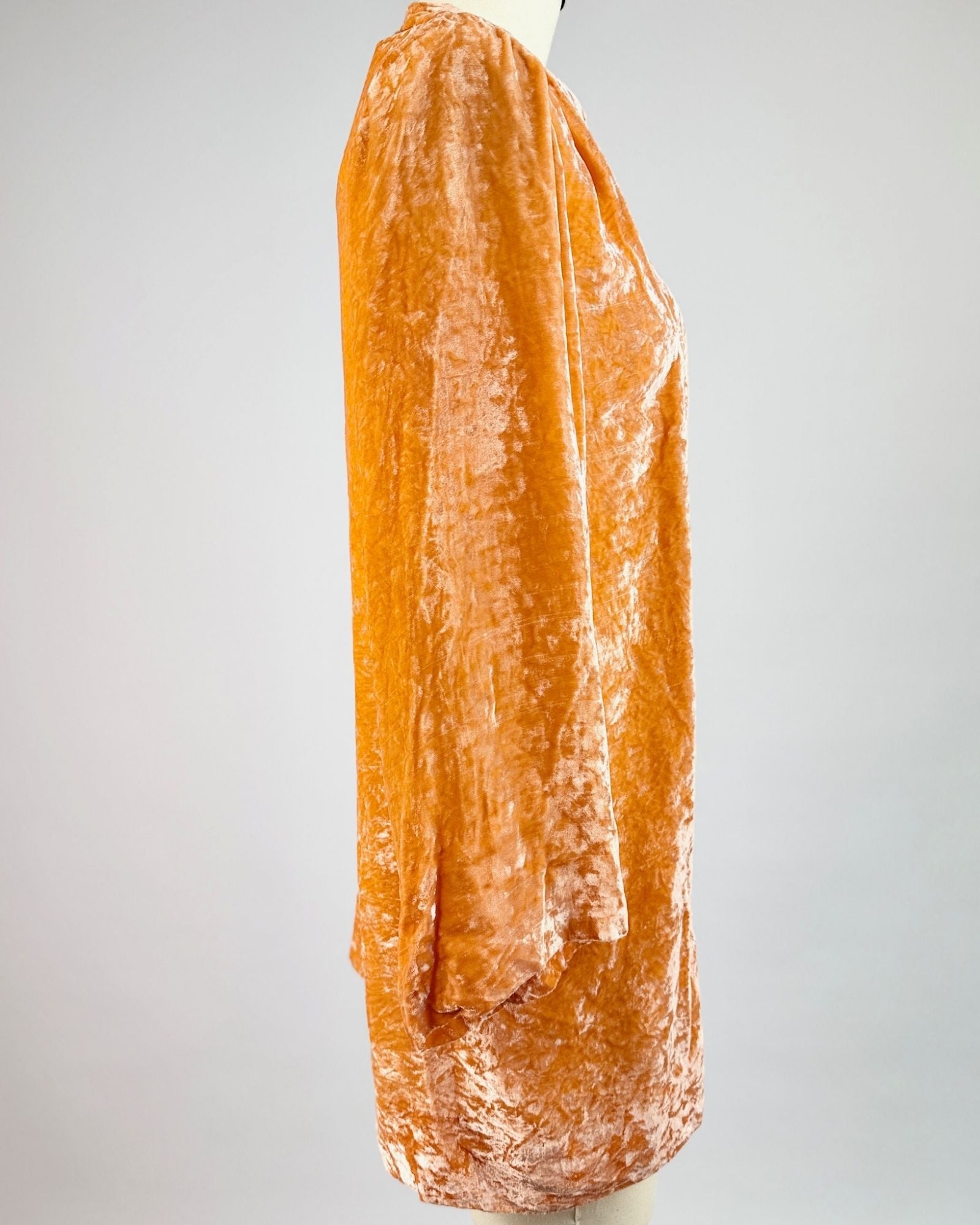 30s Creamsicle Silk Velvet Jacket