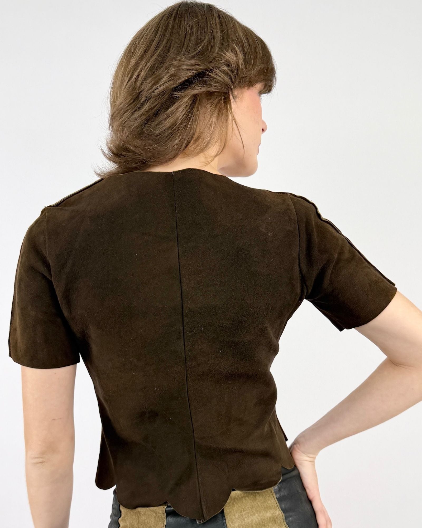 Cacao Dreams 60's Leather Tie-Top