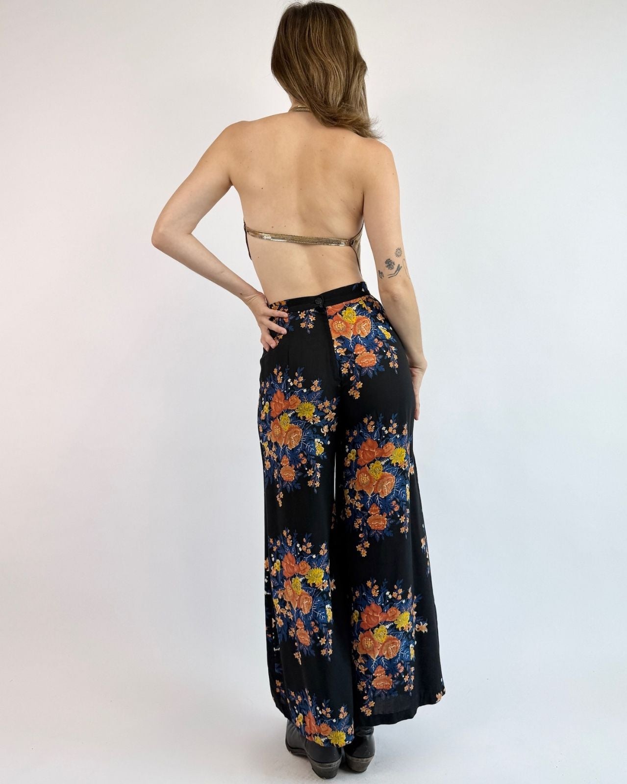 70s Sleeping Garden Palazzo Pants