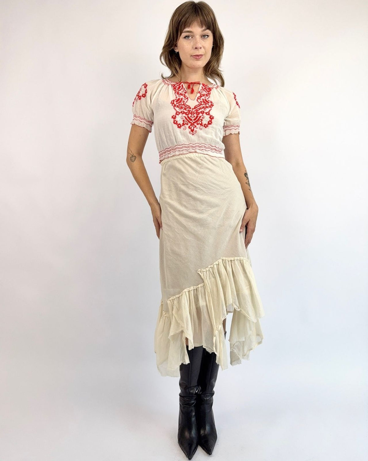 A Wishing Token White Gauze Skirt