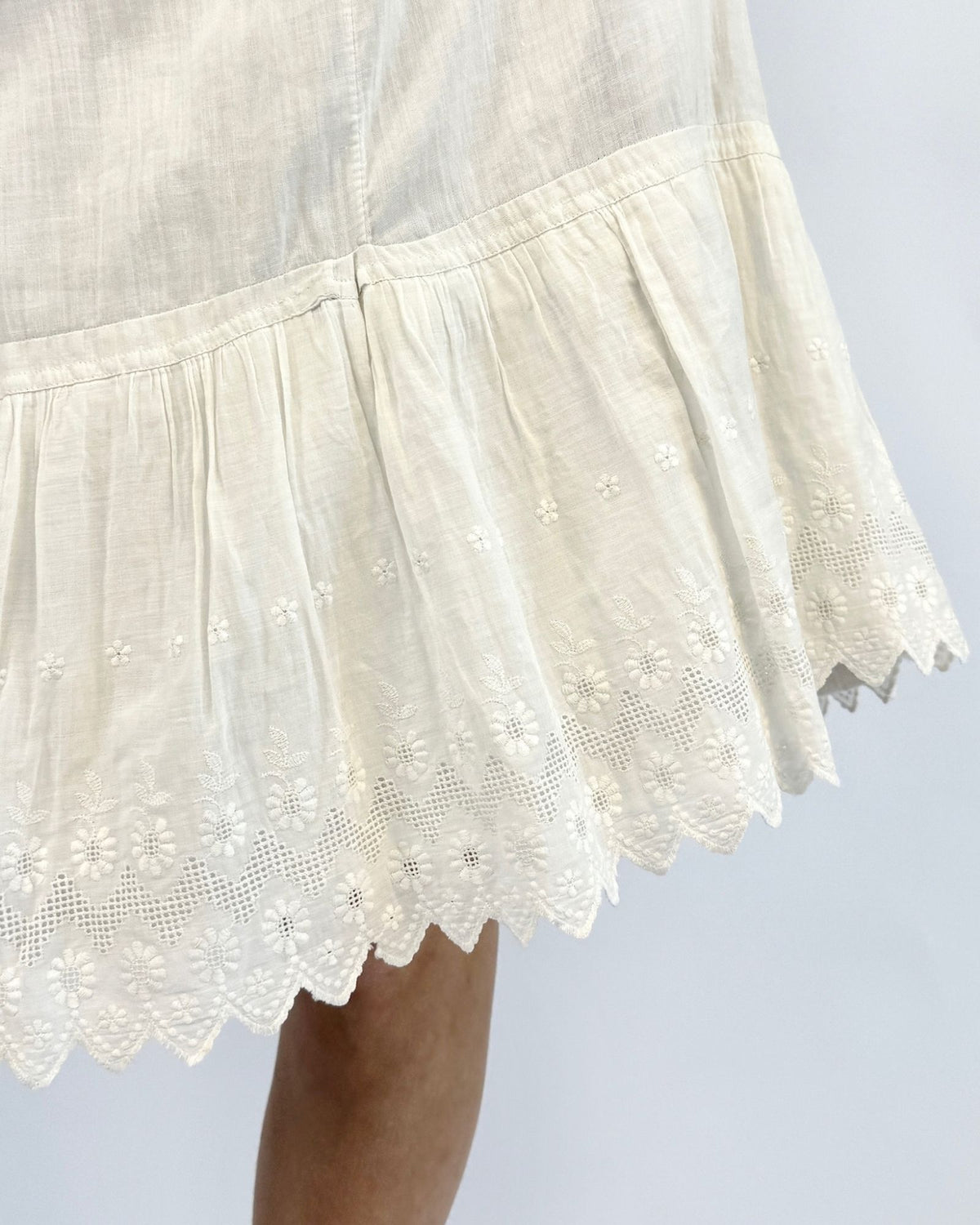Dove Calls Cotton Edwardian Eyelet Skirt