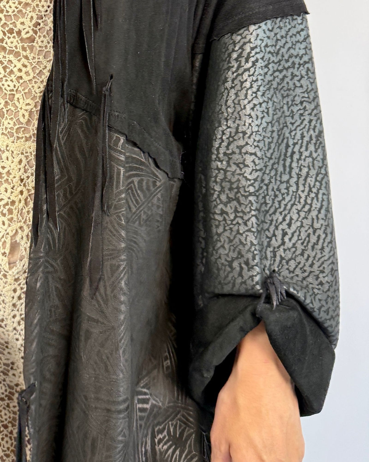 A Luxe Mix Leather and Suede Jacket