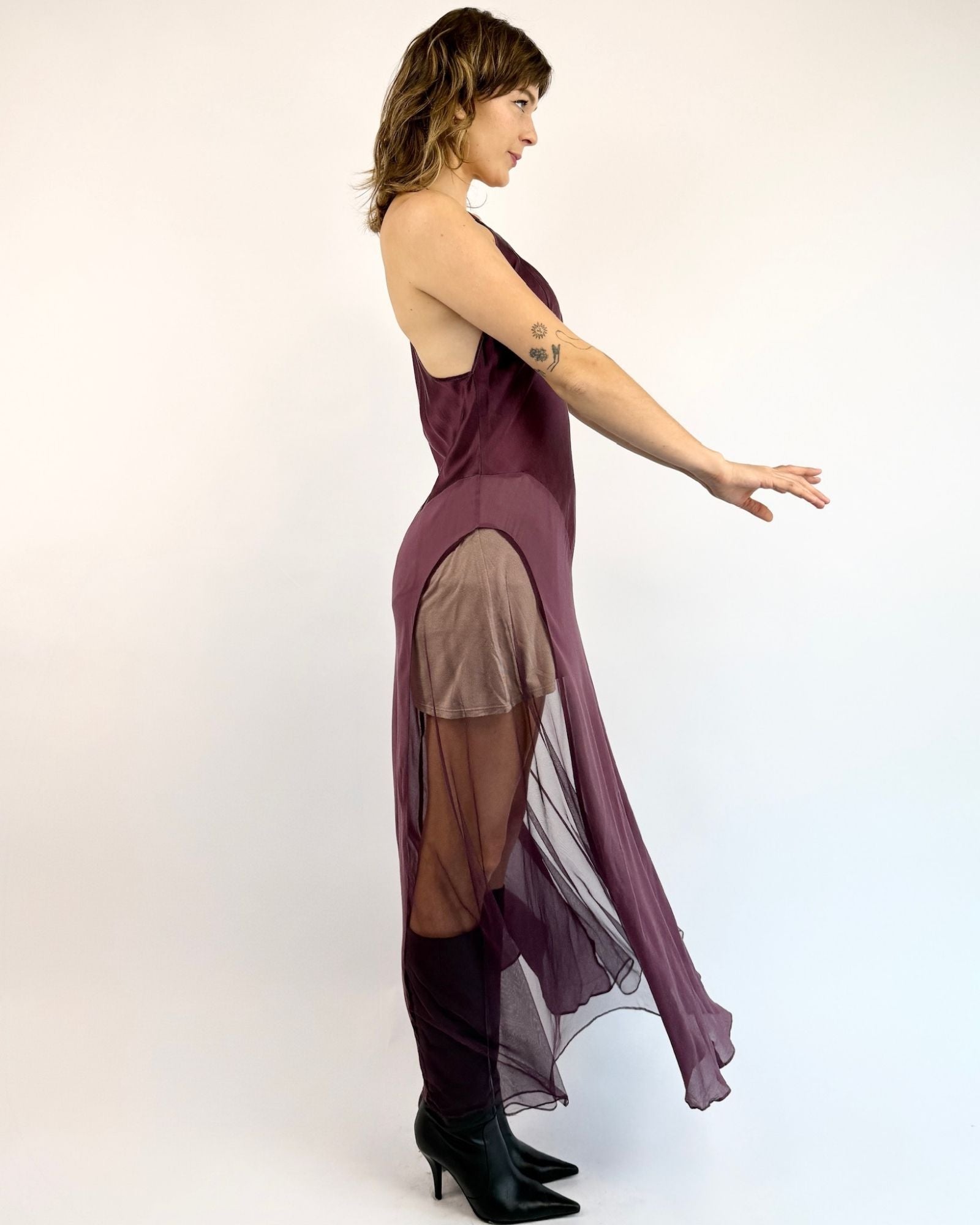 Victoria's Secret Sugared Plum Silk Gown