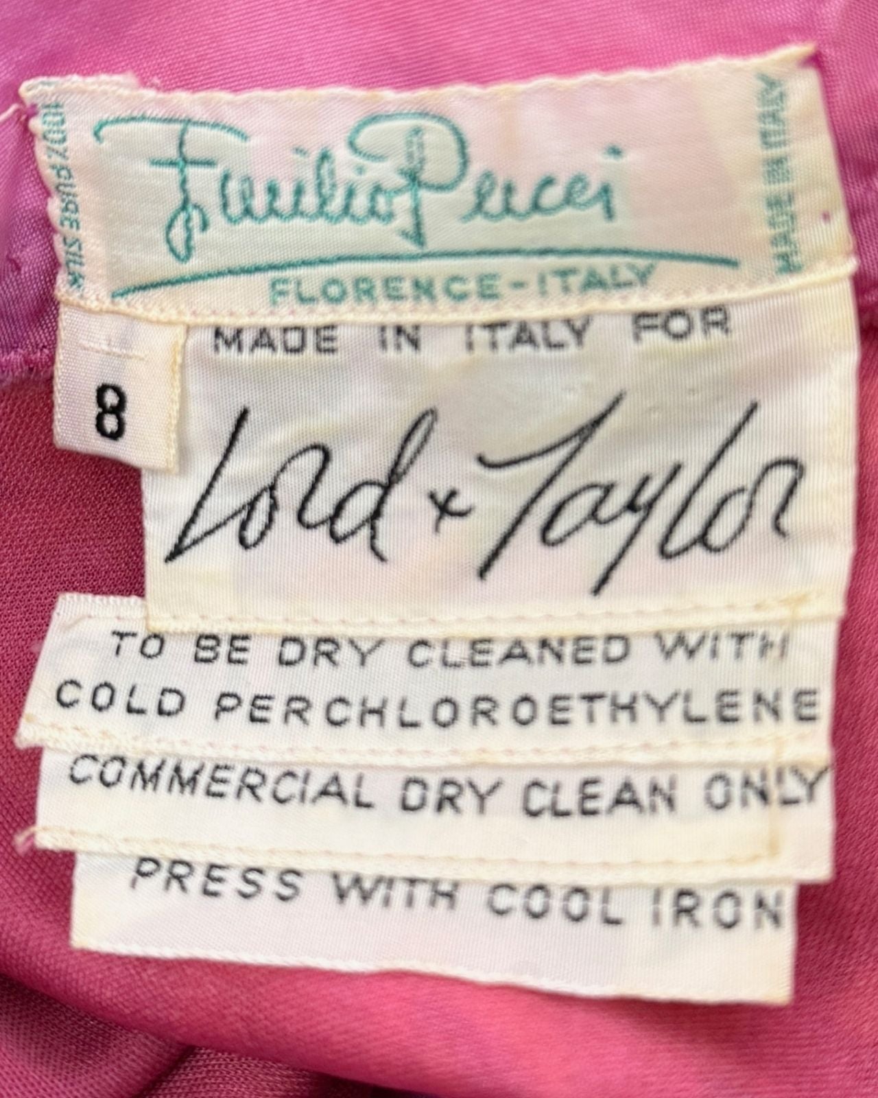 60s Pucci Raspberry Fields Fuchsia Dress