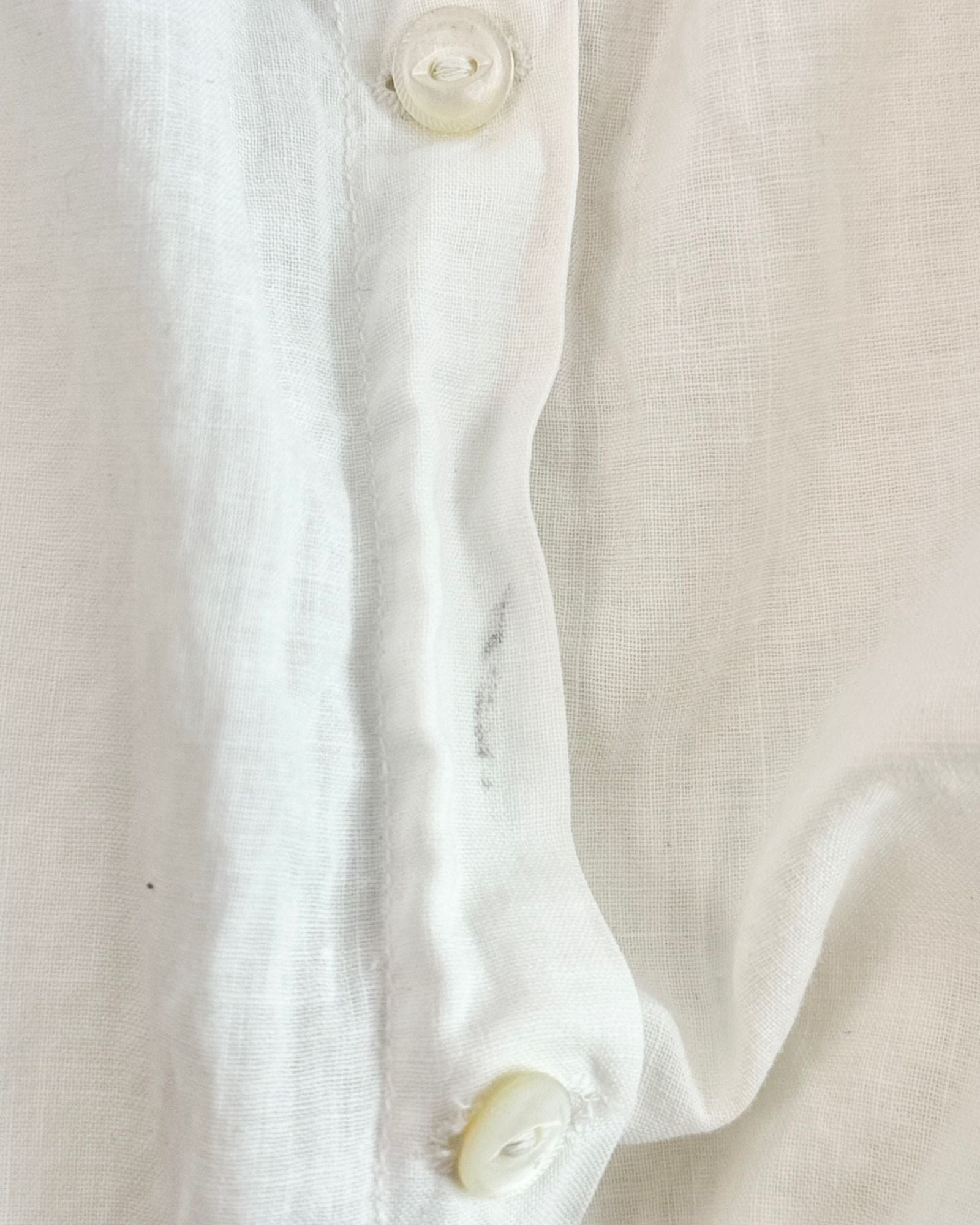 Edwardian Cap Sleeve White Corset Cover