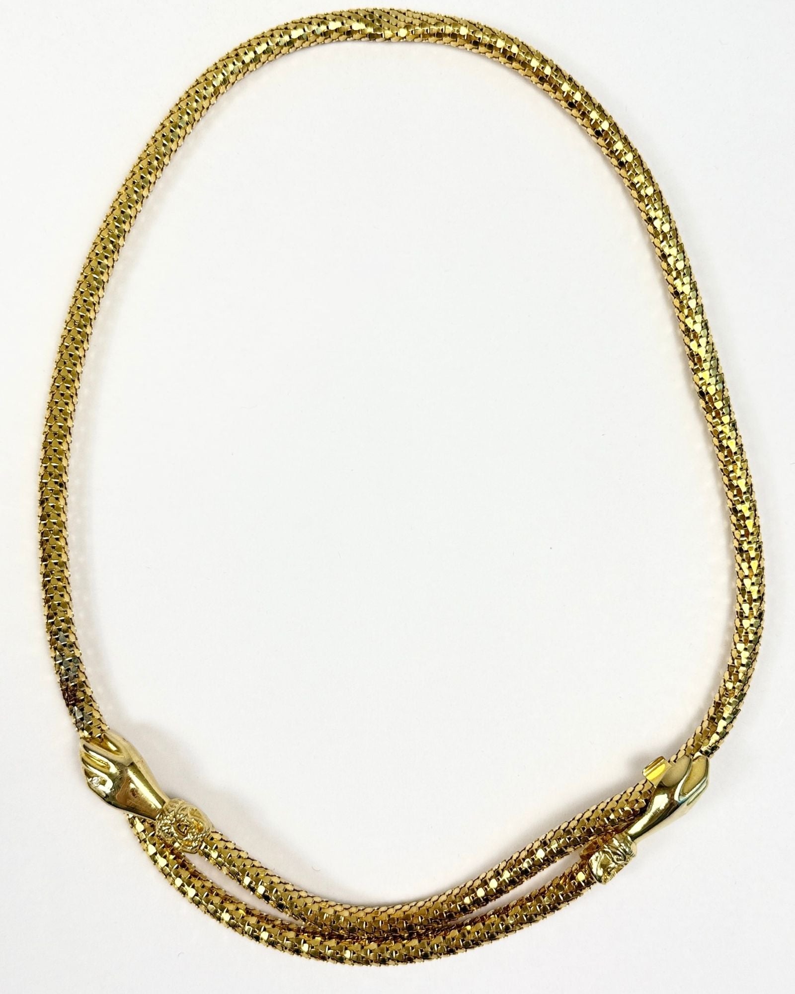 DL Auld gold Mesh Hands Necklace