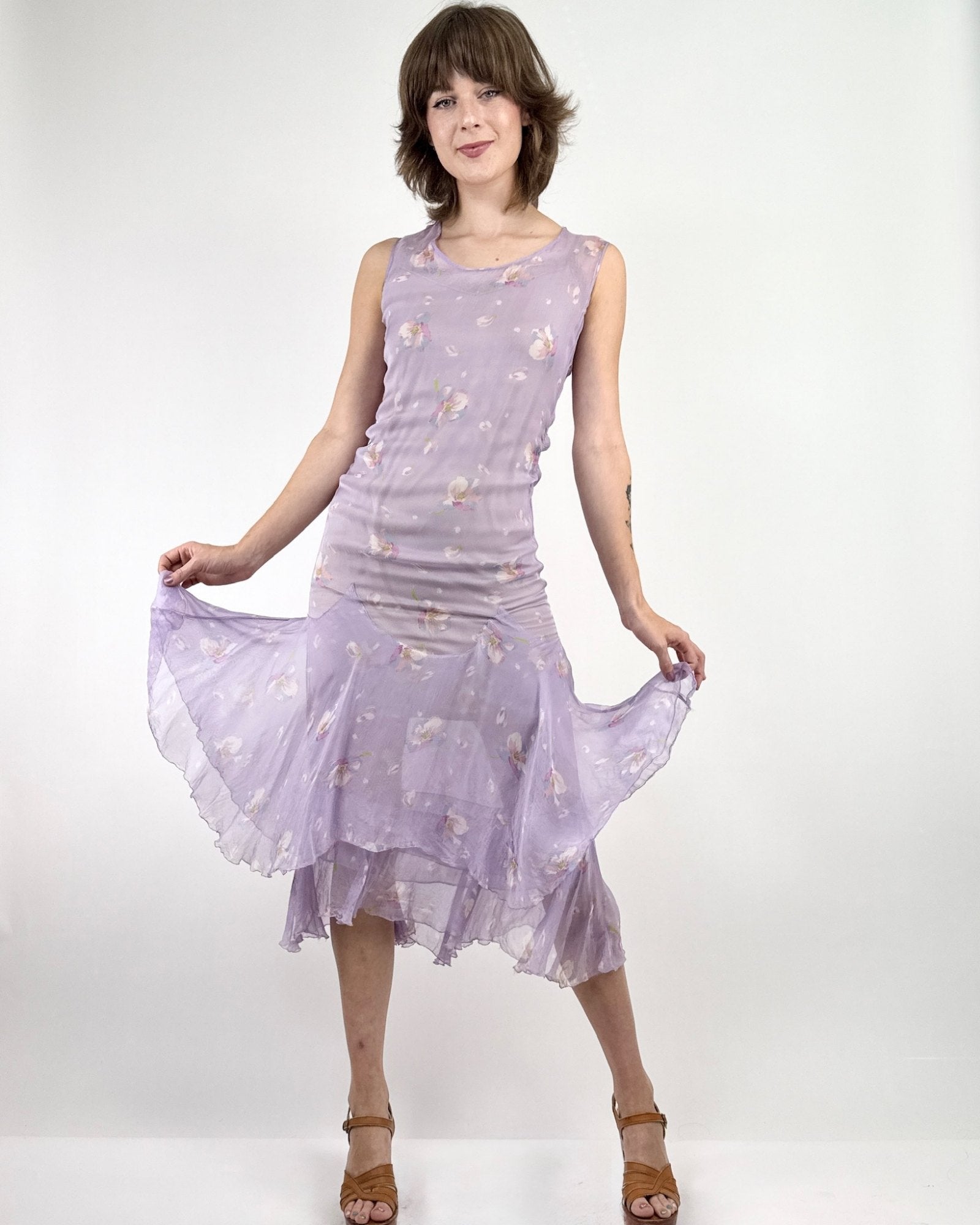 1930s Golden Age Gardens Day Dress