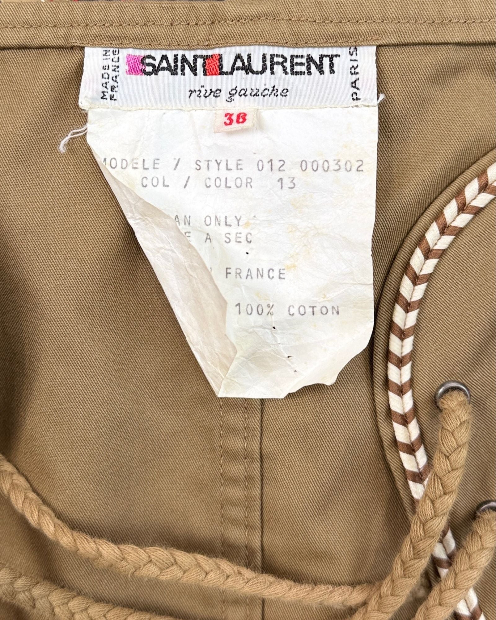 Saint Laurent Safari Collection Corset Top