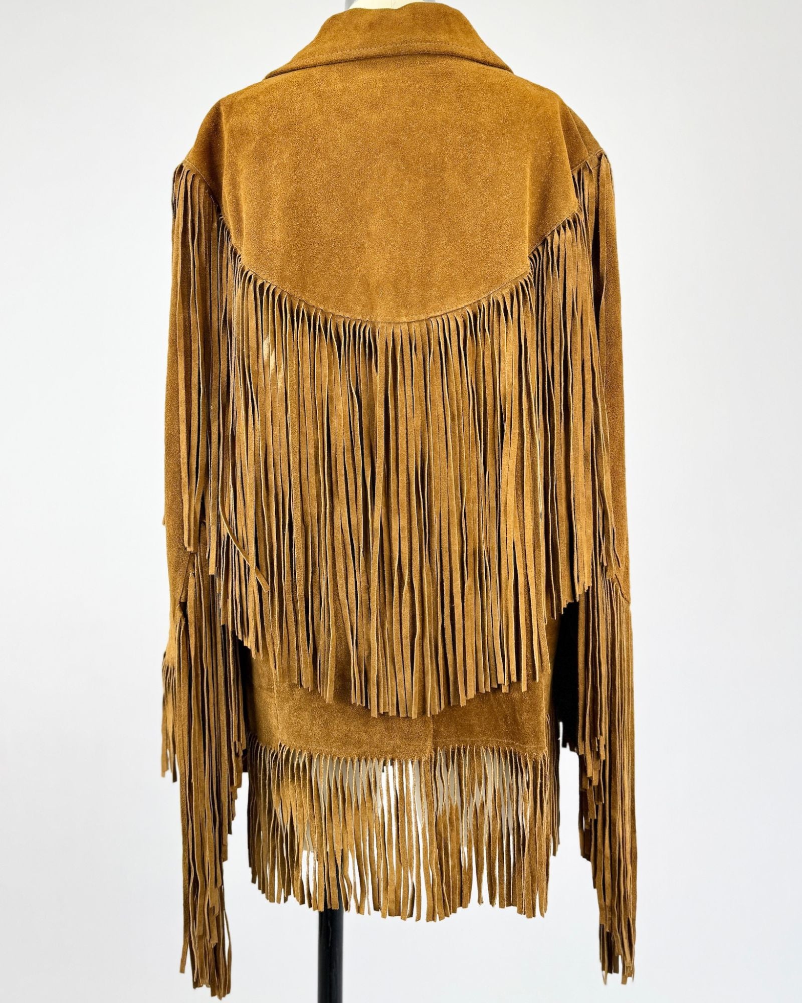 Brown Suede Fringe Jacket