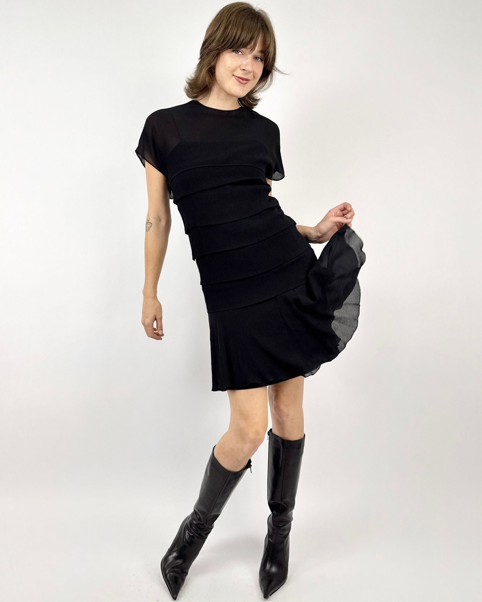 Chanel Shadows Capelet Dress