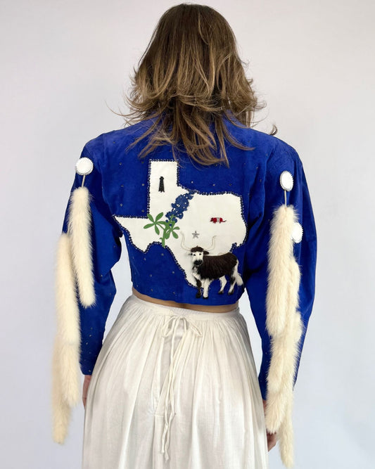 The Lovely Lone Star State Suede Jacket