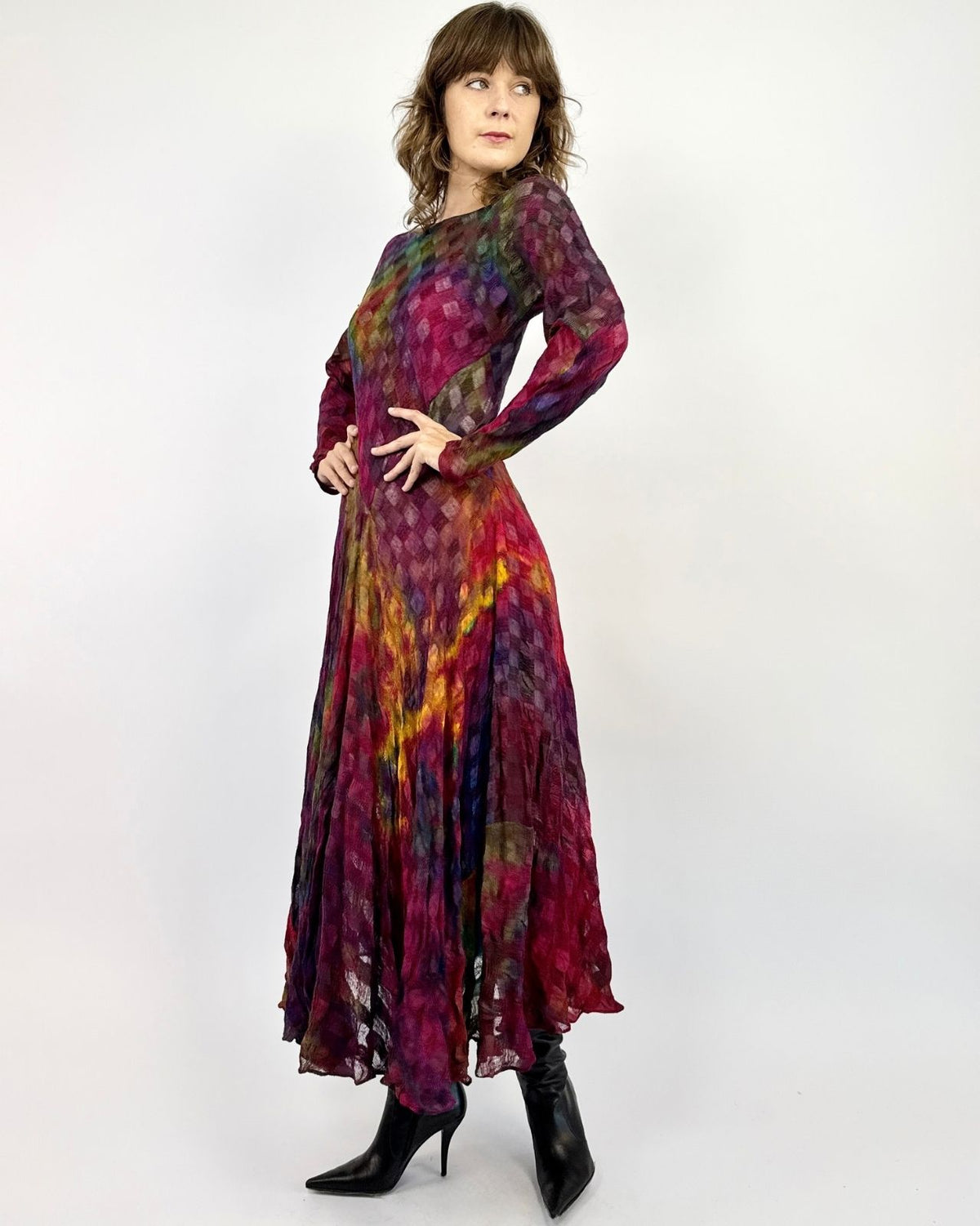 Carter + Teri Woven Prisms Rainbow Dress