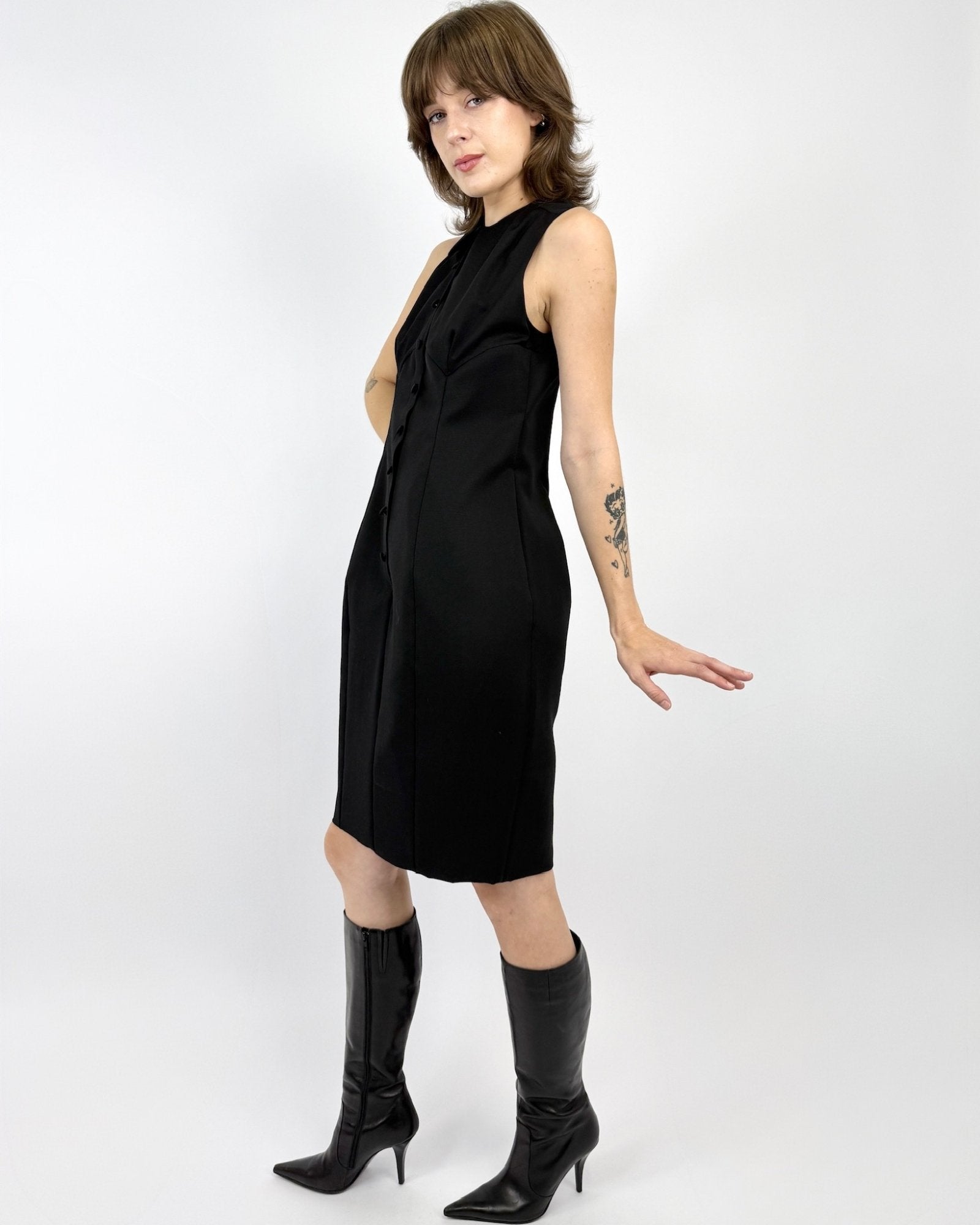 Karl Lagerfeld Burst Your Bubble Silk Dress