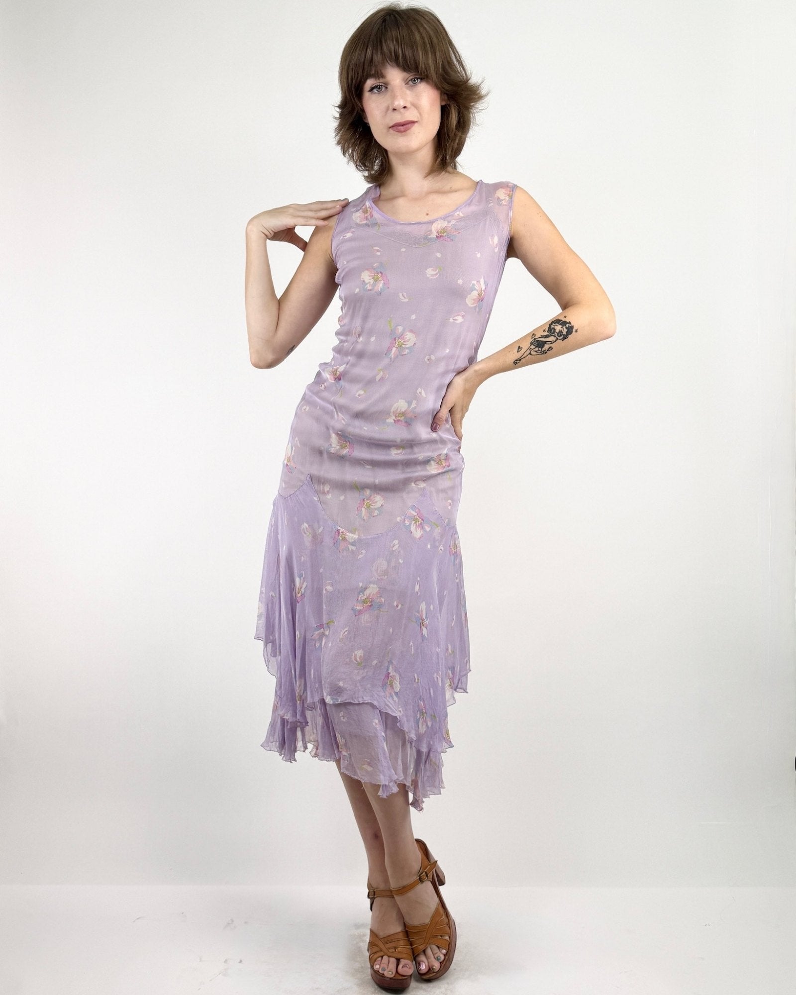 1930s Golden Age Gardens Day Dress